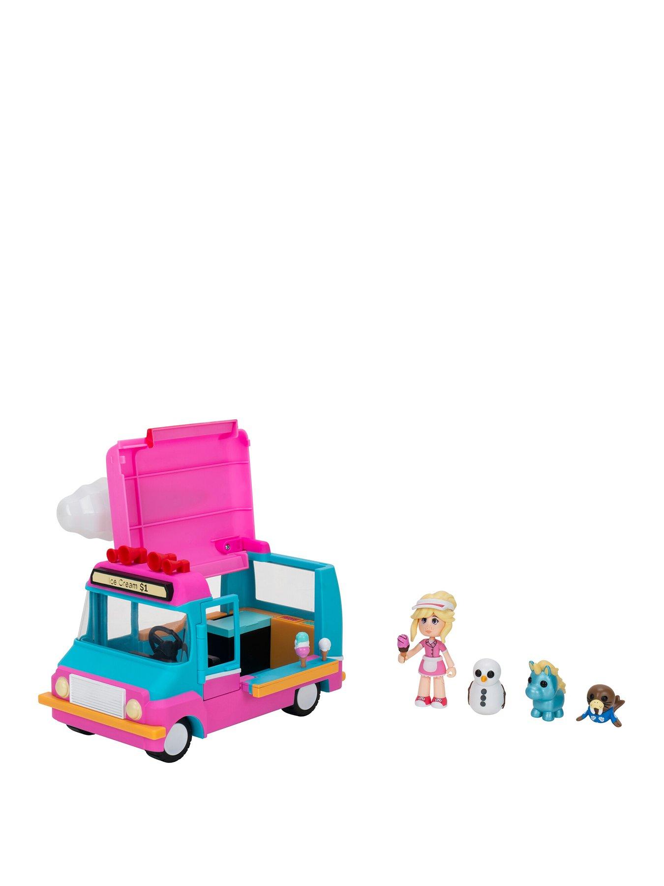 Adopt Me Adopt Me! Ice Cream Truck - Transforming Vehicle with Lights and Sounds - Exclusive Virtual Item Code Included