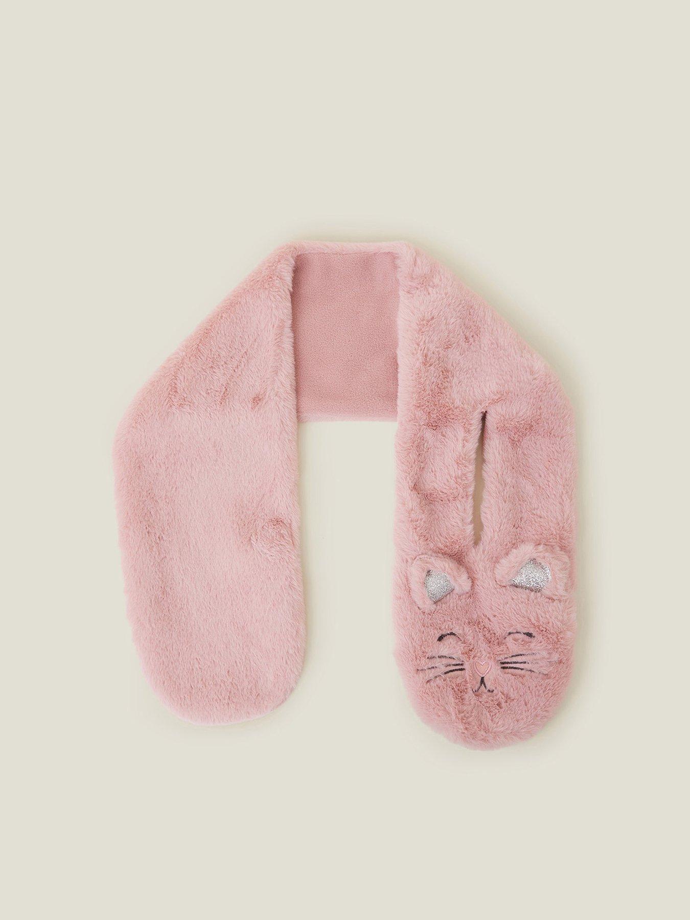 accessorize-girls-fluffy-cat-scarf-pinkstillFront