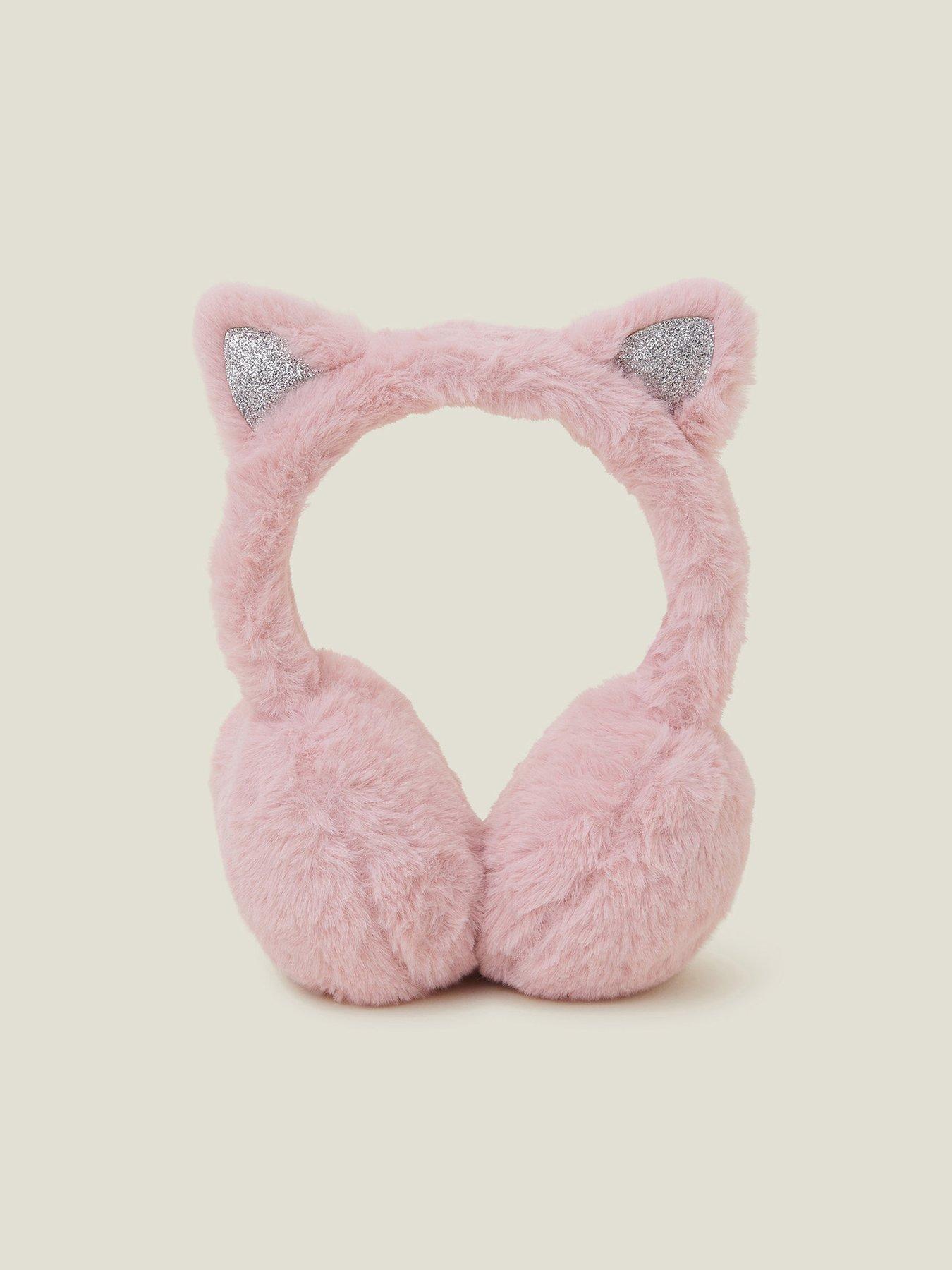 accessorize-girls-fluffy-cat-earmuffs-pinkstillFront