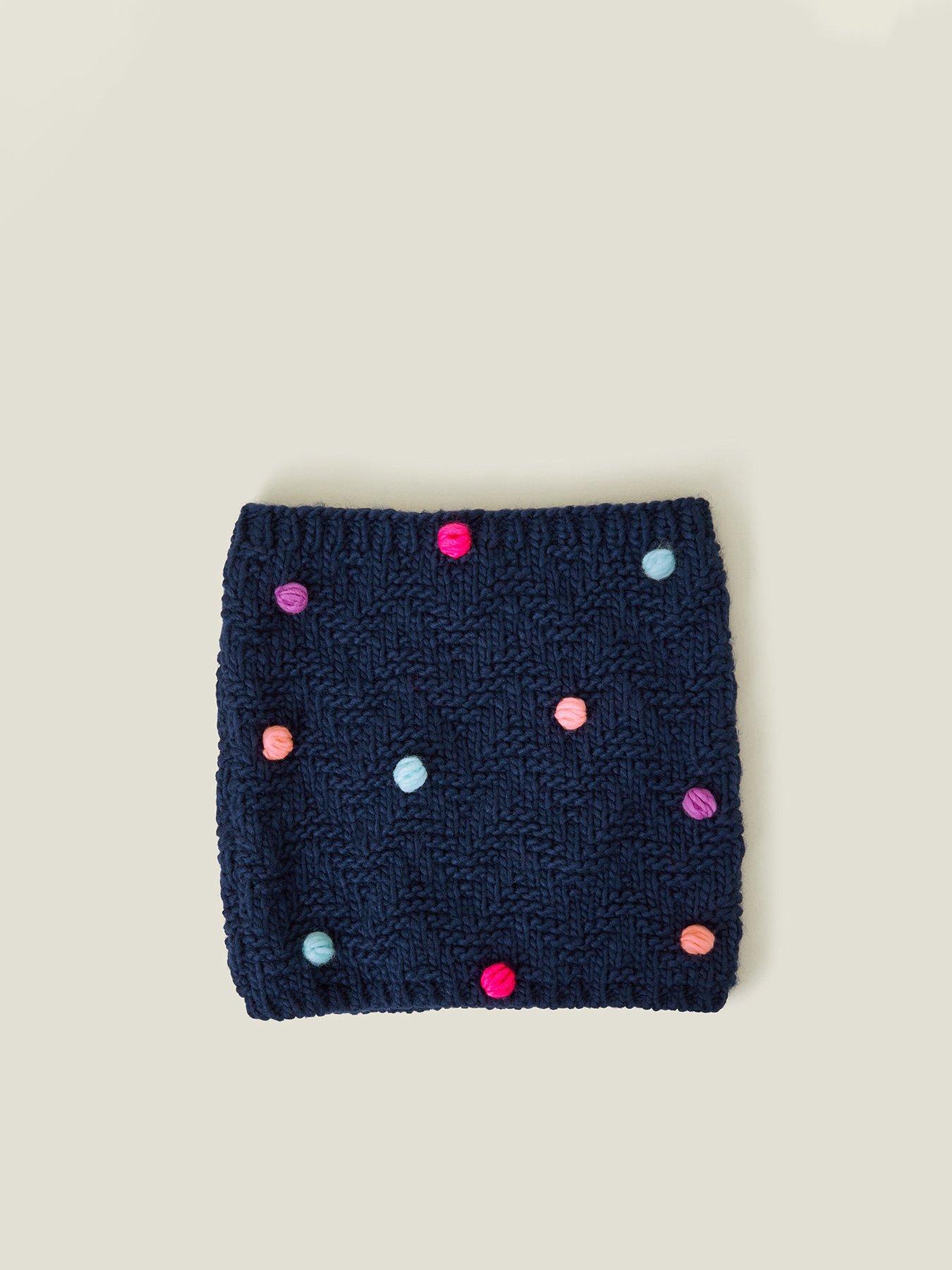 accessorize-girls-pom-pom-snood-navystillFront