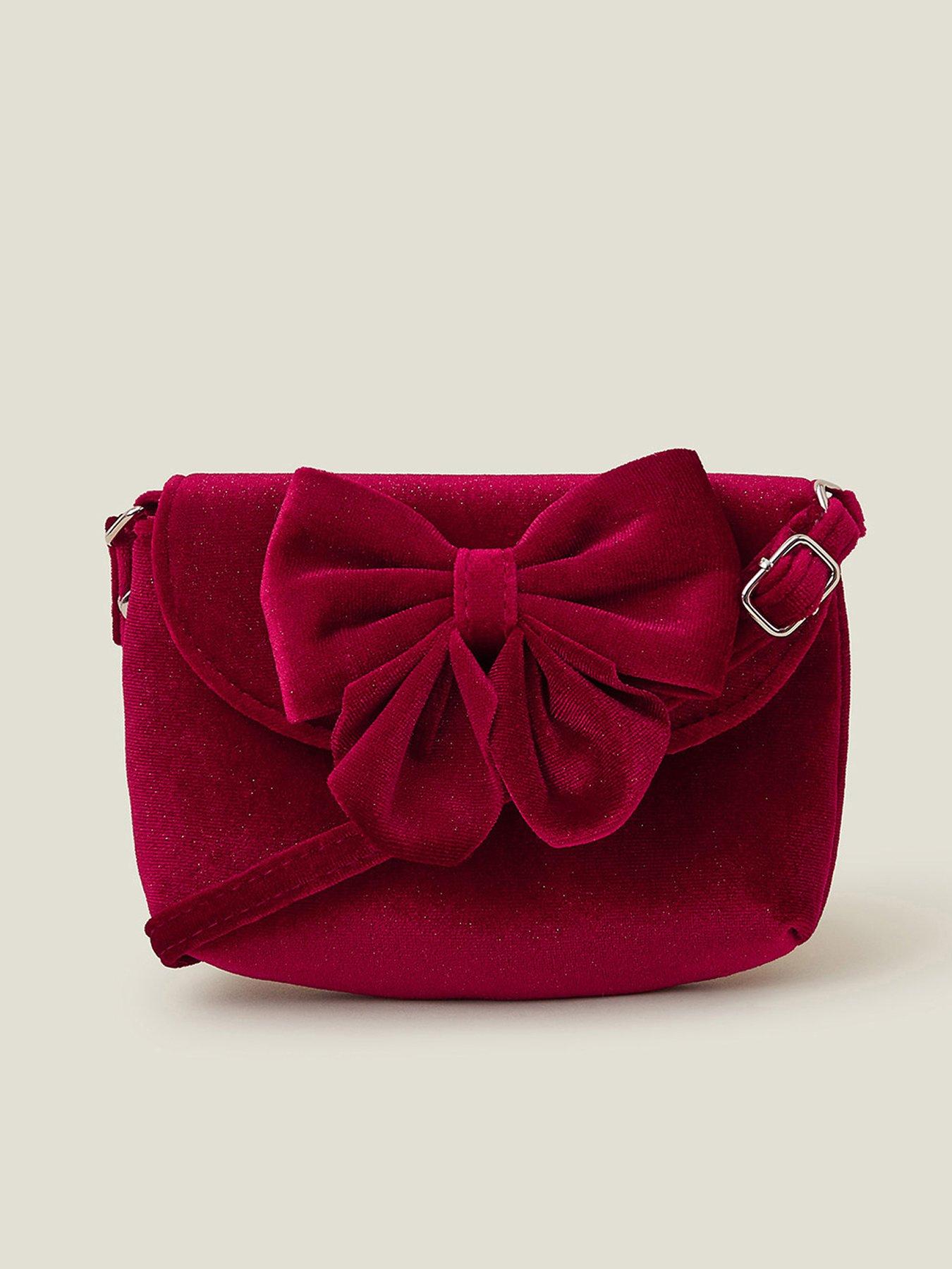 accessorize-girls-velvet-bag-red