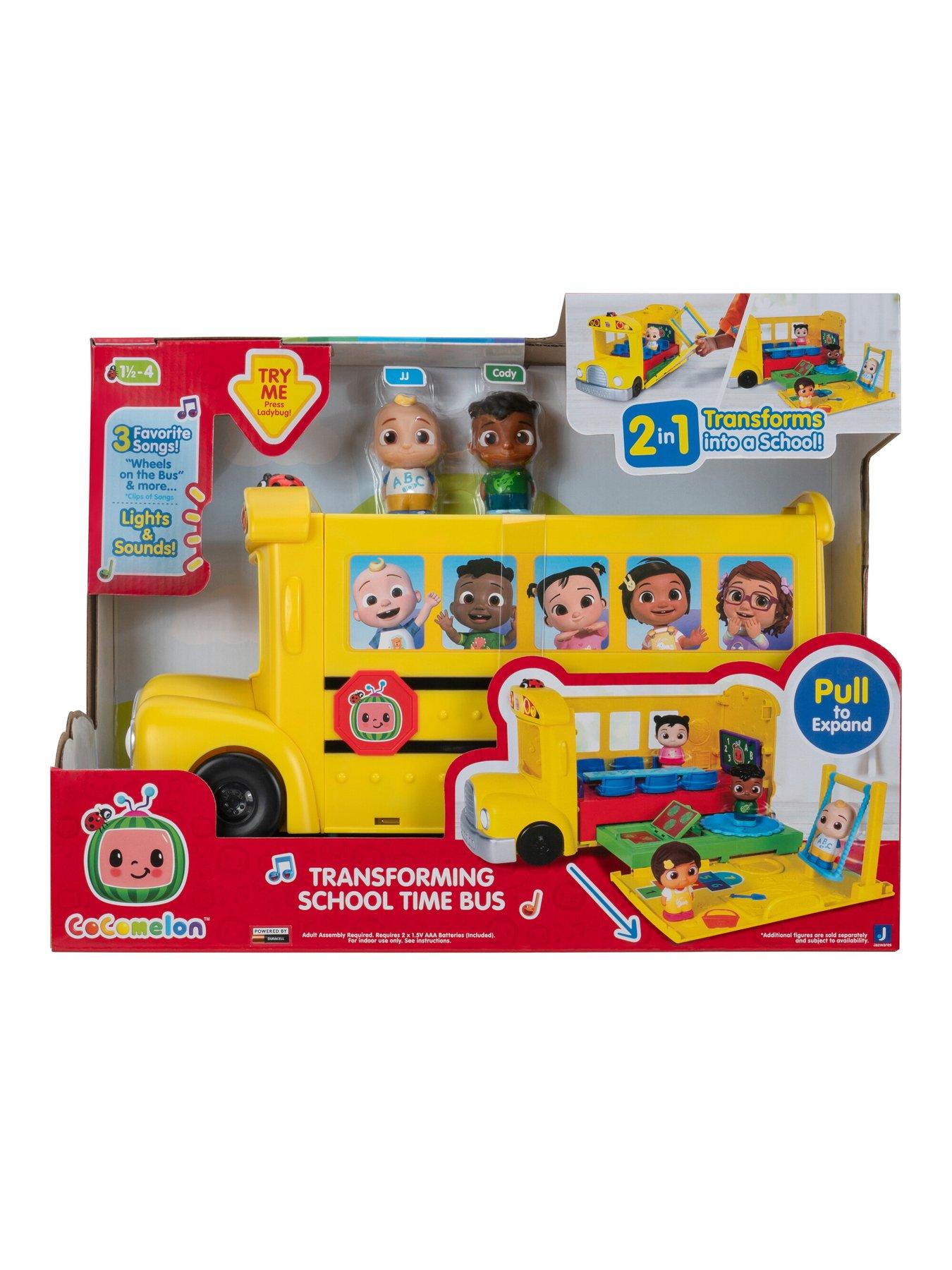 Image 3 of 8 of Cocomelon CoComelon Transforming School Time Bus - Lights and Sounds - 3 Favourite Songs - 6 Areas of Play - Removable JJ and Cody Figures