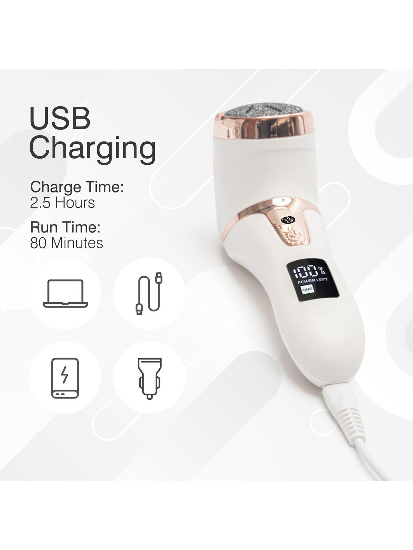 Image 6 of 8 of Rio Rio Go Smooth Electric Foot File Hard Skin Remover with Vacuum Action