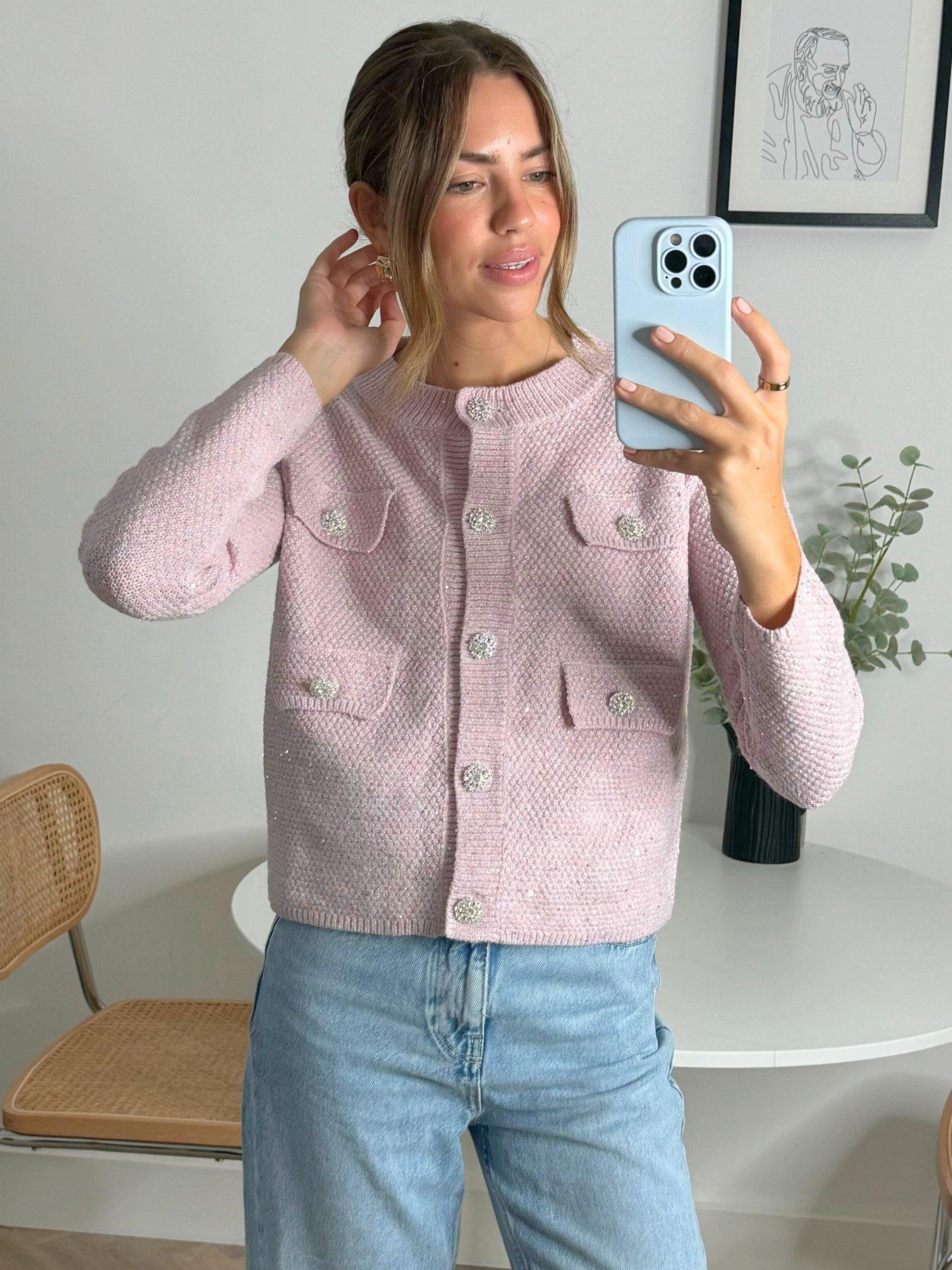 style-cheat-textured-knitted-cardigan-pink