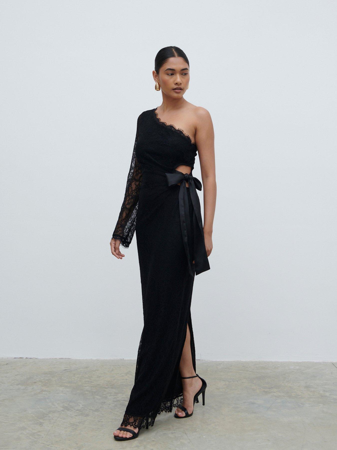 pretty-lavish-mollie-one-shoulder-lace-maxi-dress-blackstillFront