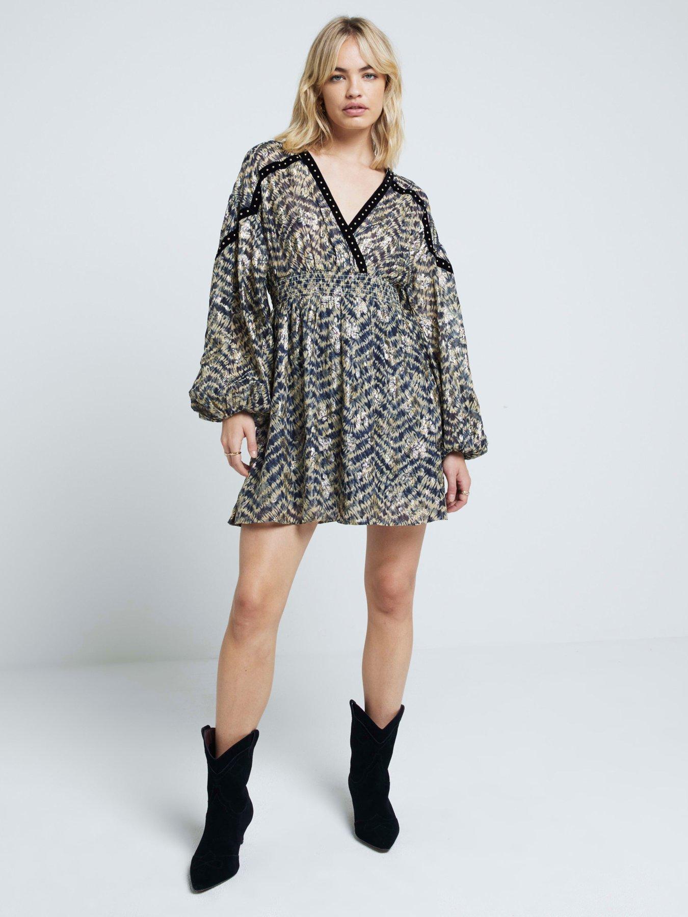 river-island-printed-mini-dress-greenback