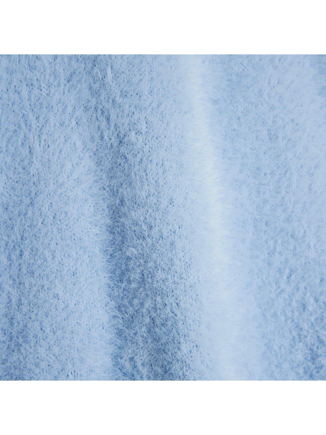 Image 4 of 4 of River Island Girls Frill Cropped Jumper - Blue