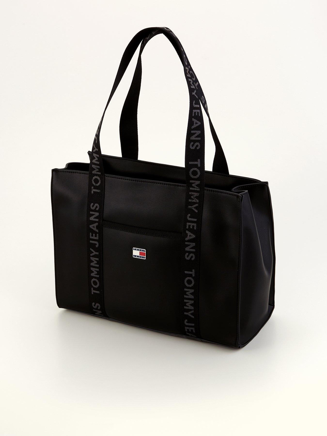 Image 2 of 4 of Tommy Jeans Logo Detail Mini Tote Bag - Black