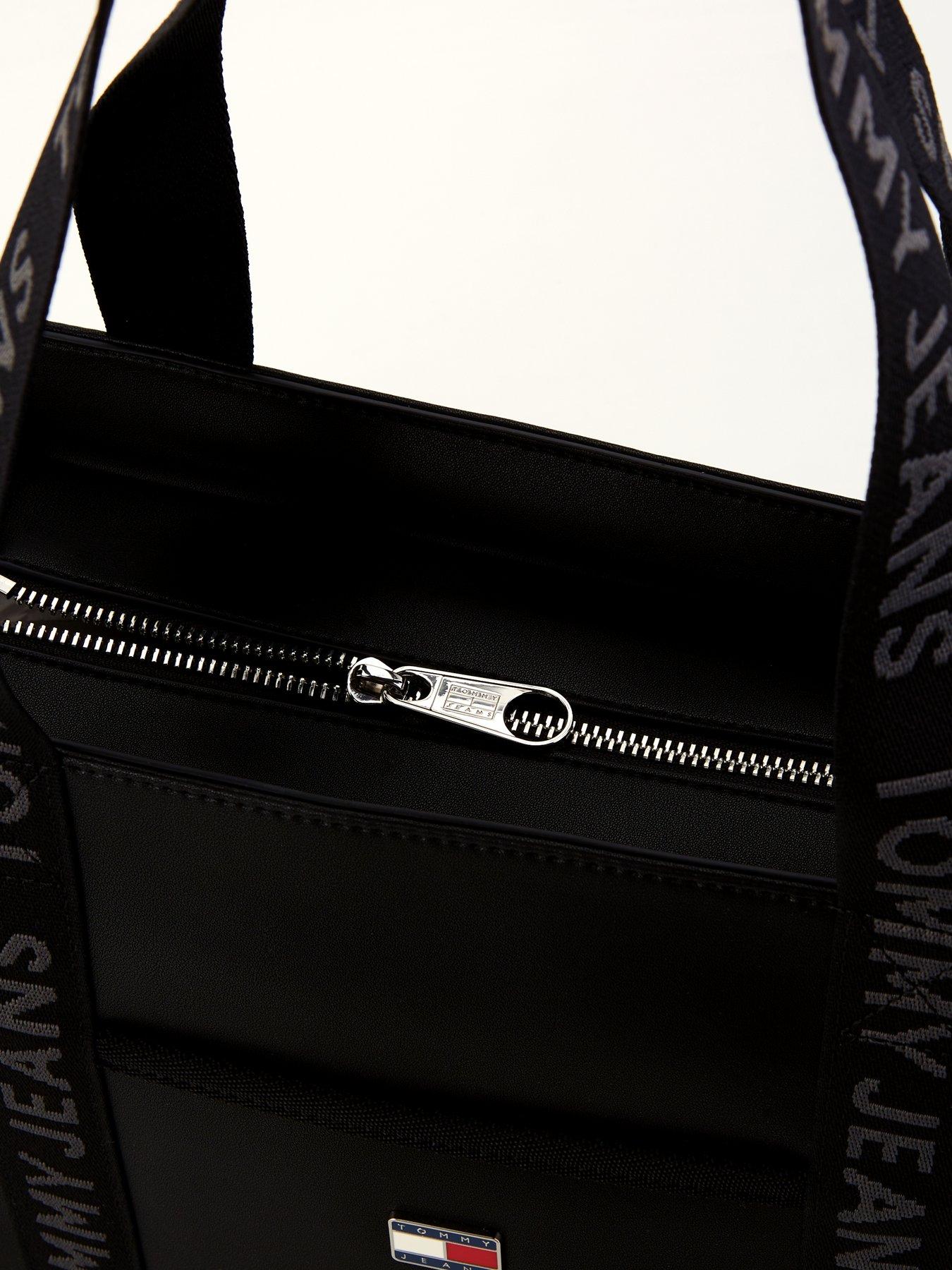 Image 4 of 4 of Tommy Jeans Logo Detail Mini Tote Bag - Black