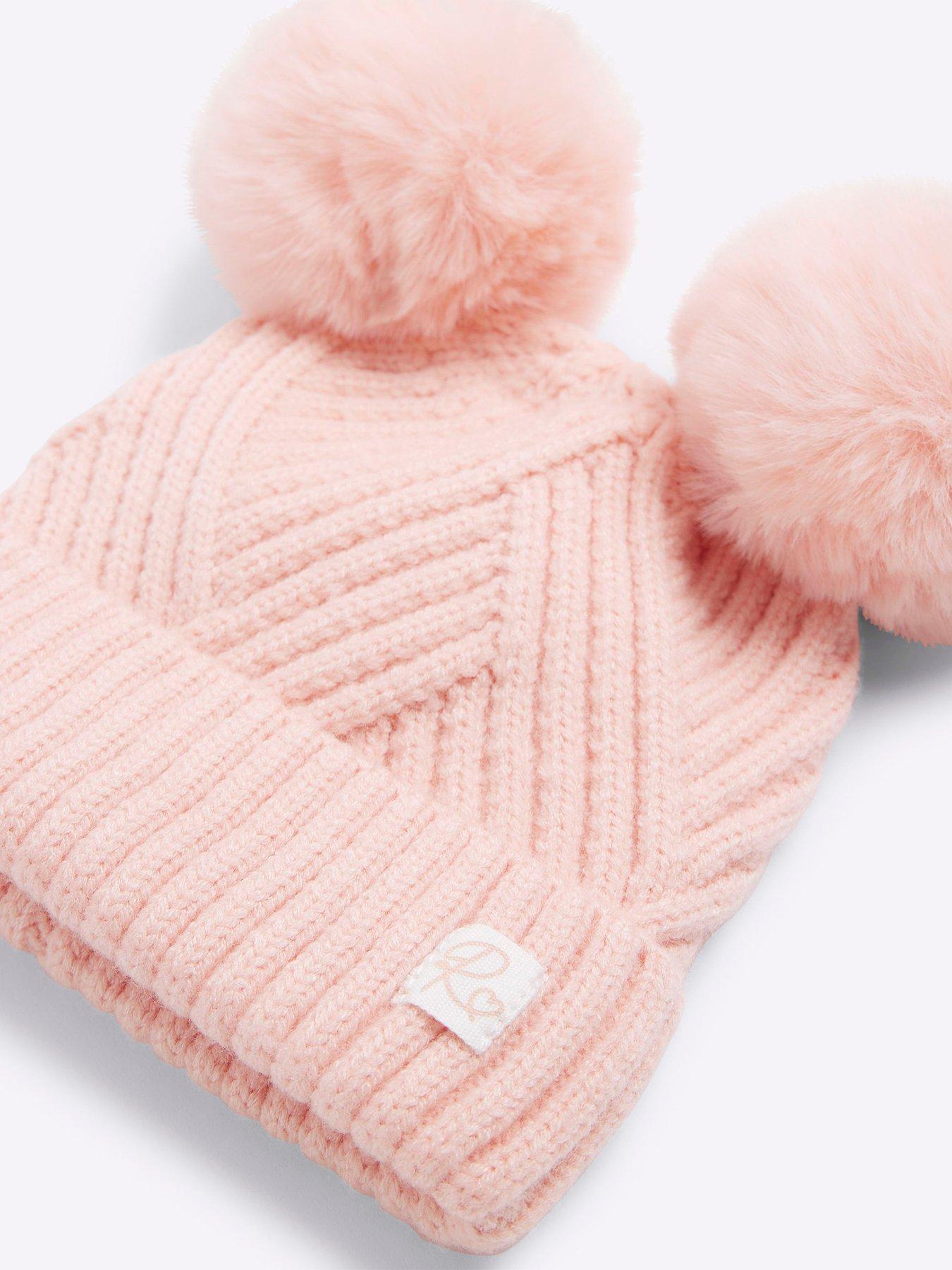 river-island-baby-baby-girl-double-pom-pom-beanie-pinkoutfit