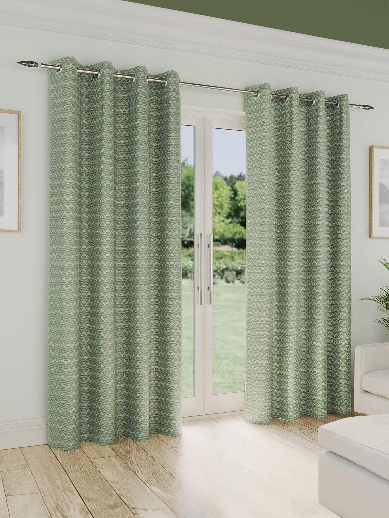 Image 1 of 3 of The Very Collection Denver Lined Eyelet Curtains