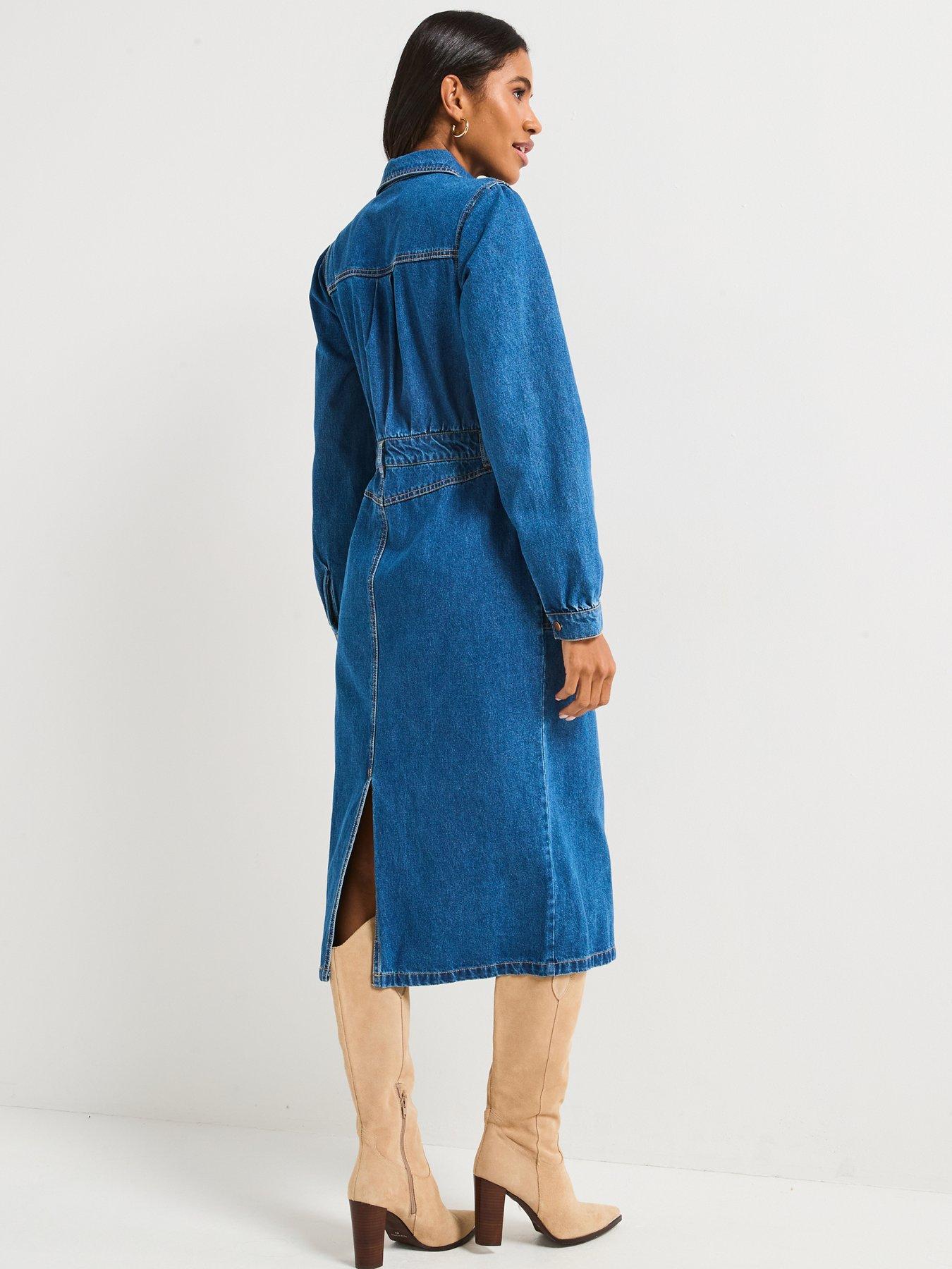 v-by-very-denim-midi-dress-midi-washstillFront