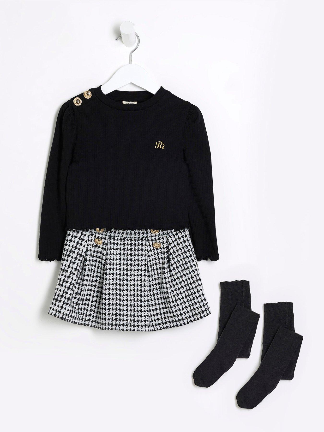 river-island-mini-mini-girl-top-and-dogtooth-skort-set-blackstillFront