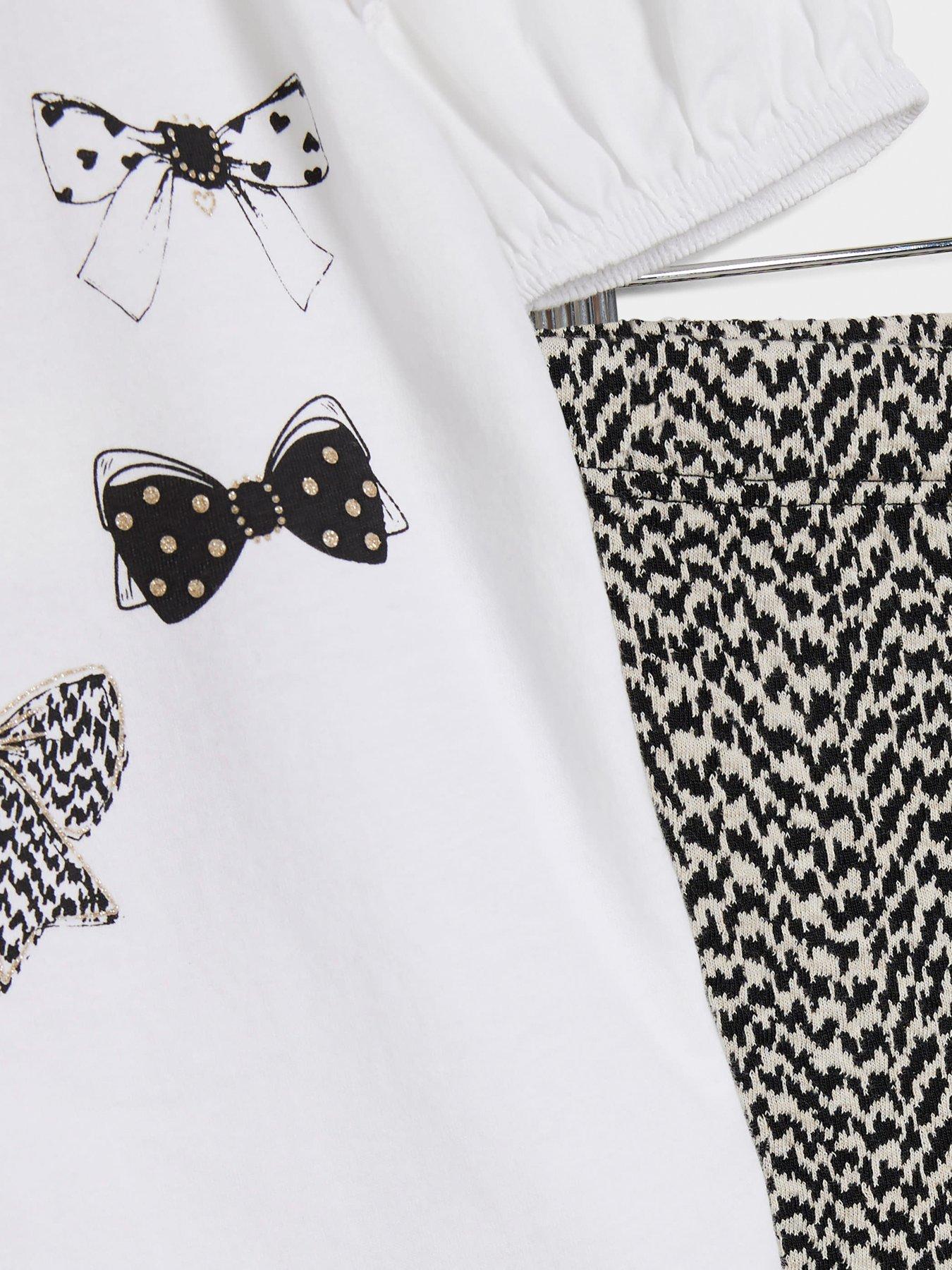 river-island-mini-mini-girls-bow-print-t-shirt-set-whitedetail