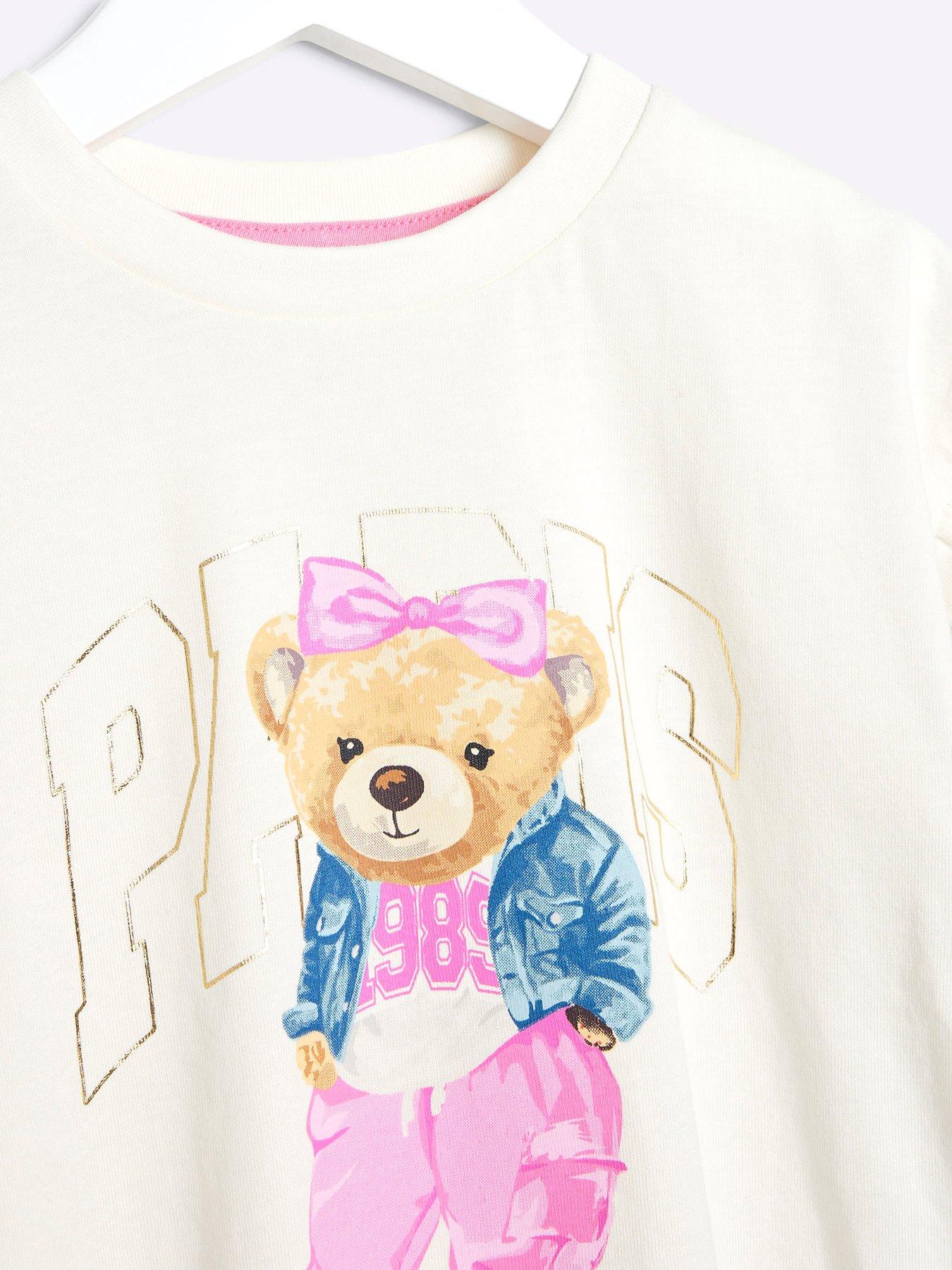 river-island-mini-mini-girl-paris-bear-t-shirt-set-creamdetail