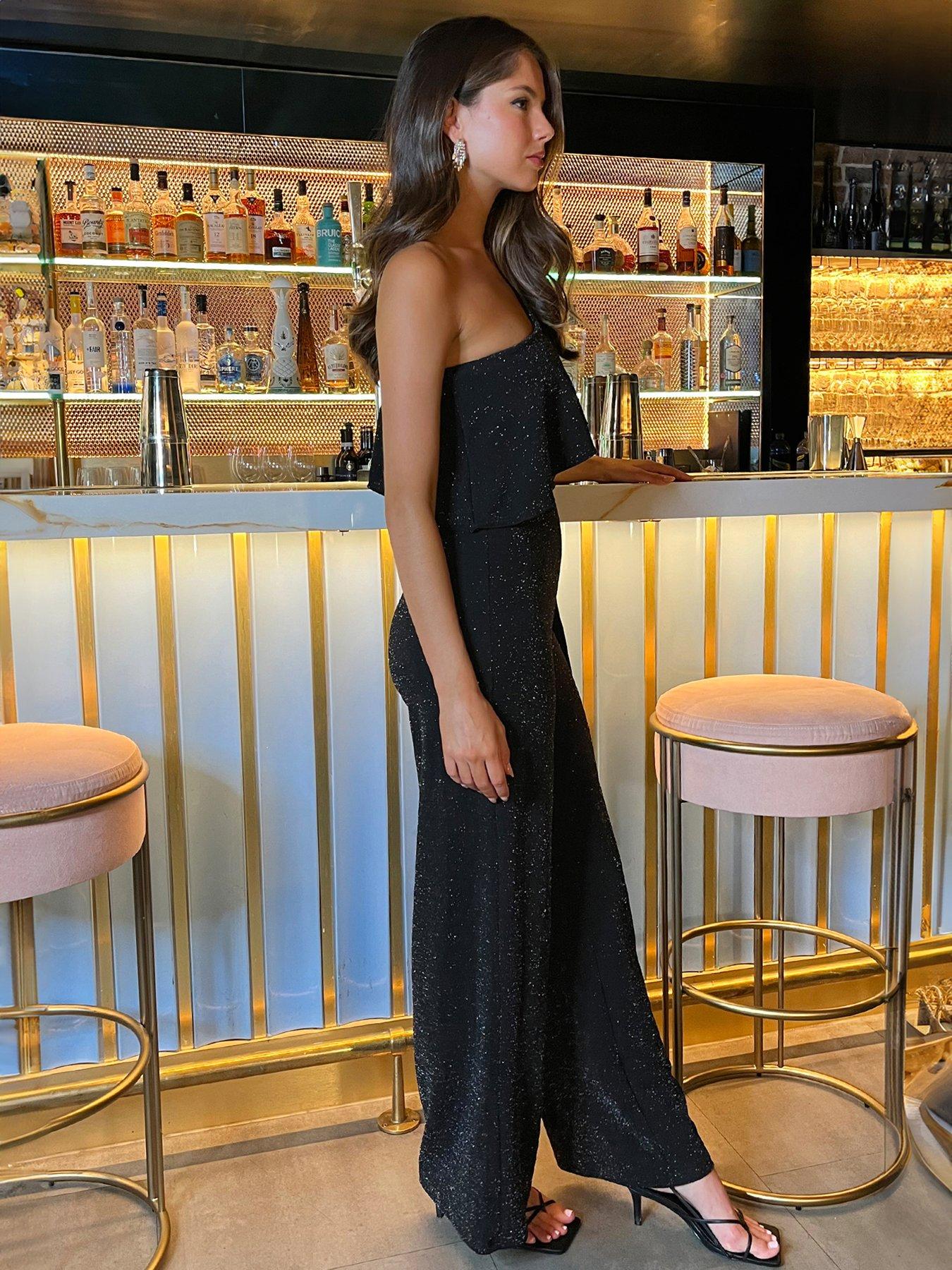 ax-paris-sparkle-one-shoulder-frill-belted-jumpsuit-blackoutfit