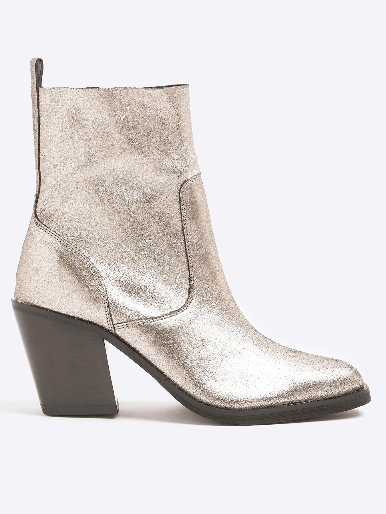 river-island-leather-western-boot-silver