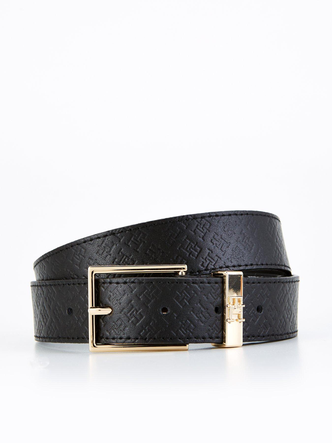 tommy-hilfiger-monogram-square-buckle-belt-black