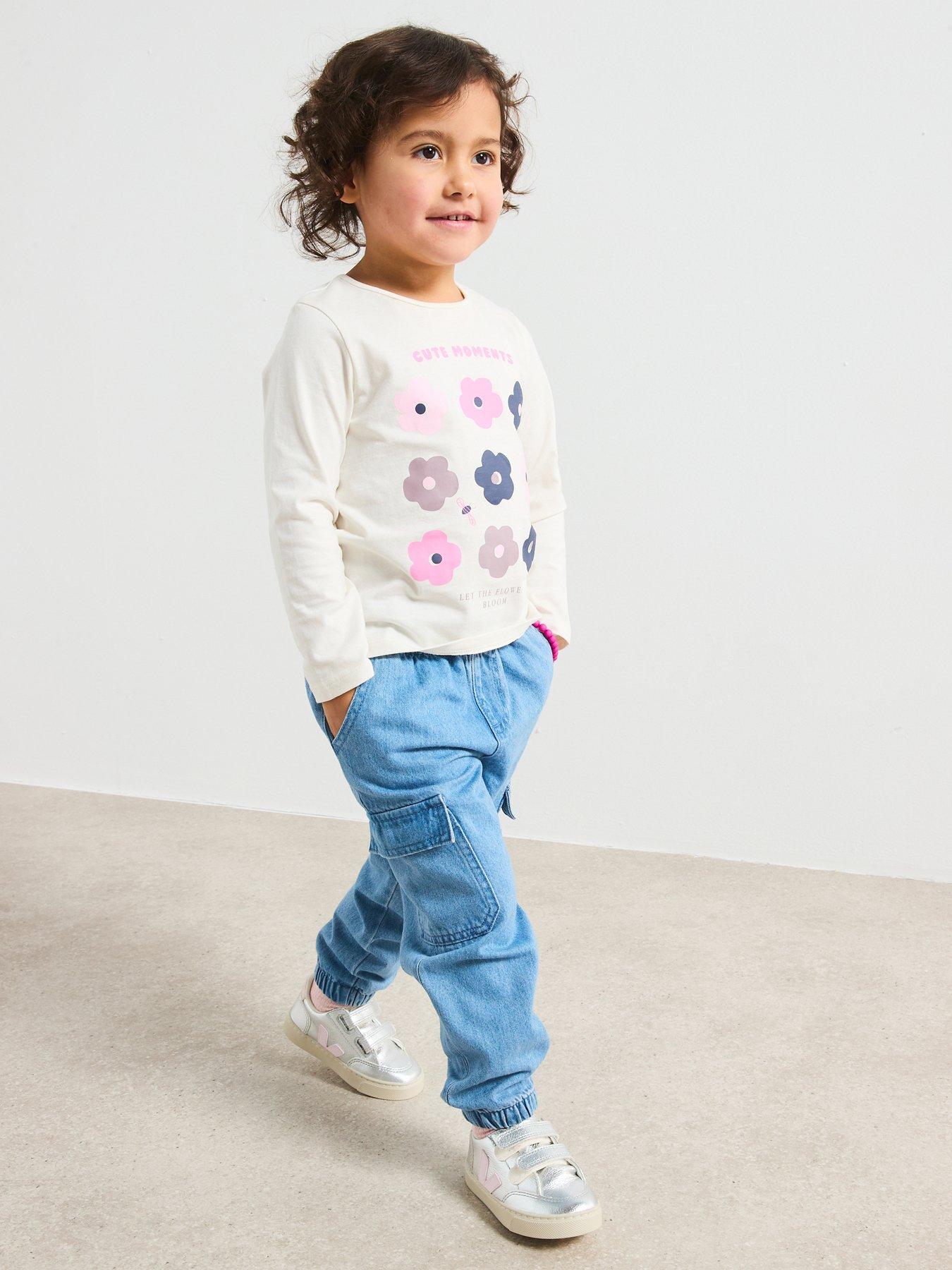 Image 1 of 5 of Mini V by Very Girls Cargo Jean - Blue
