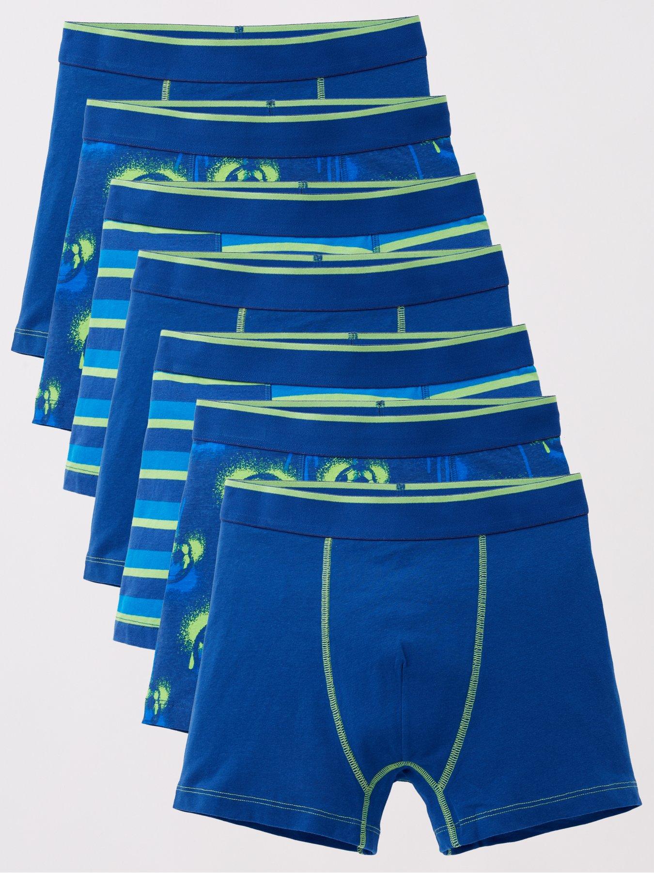 Image of V by Very Boys 7 Pack Football Trunks - Multi