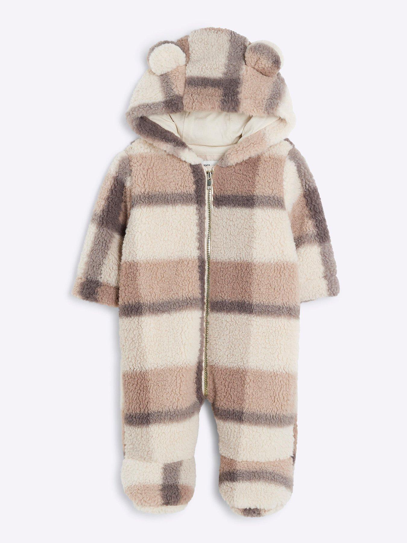 river-island-baby-baby-borg-checked-pramsuit-beige