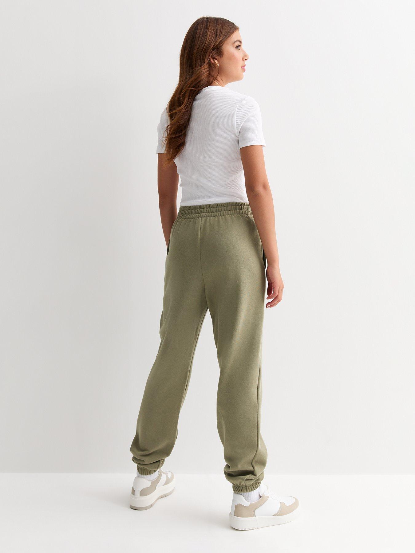 new-look-915-girls-khaki-high-waist-cuffed-joggersback