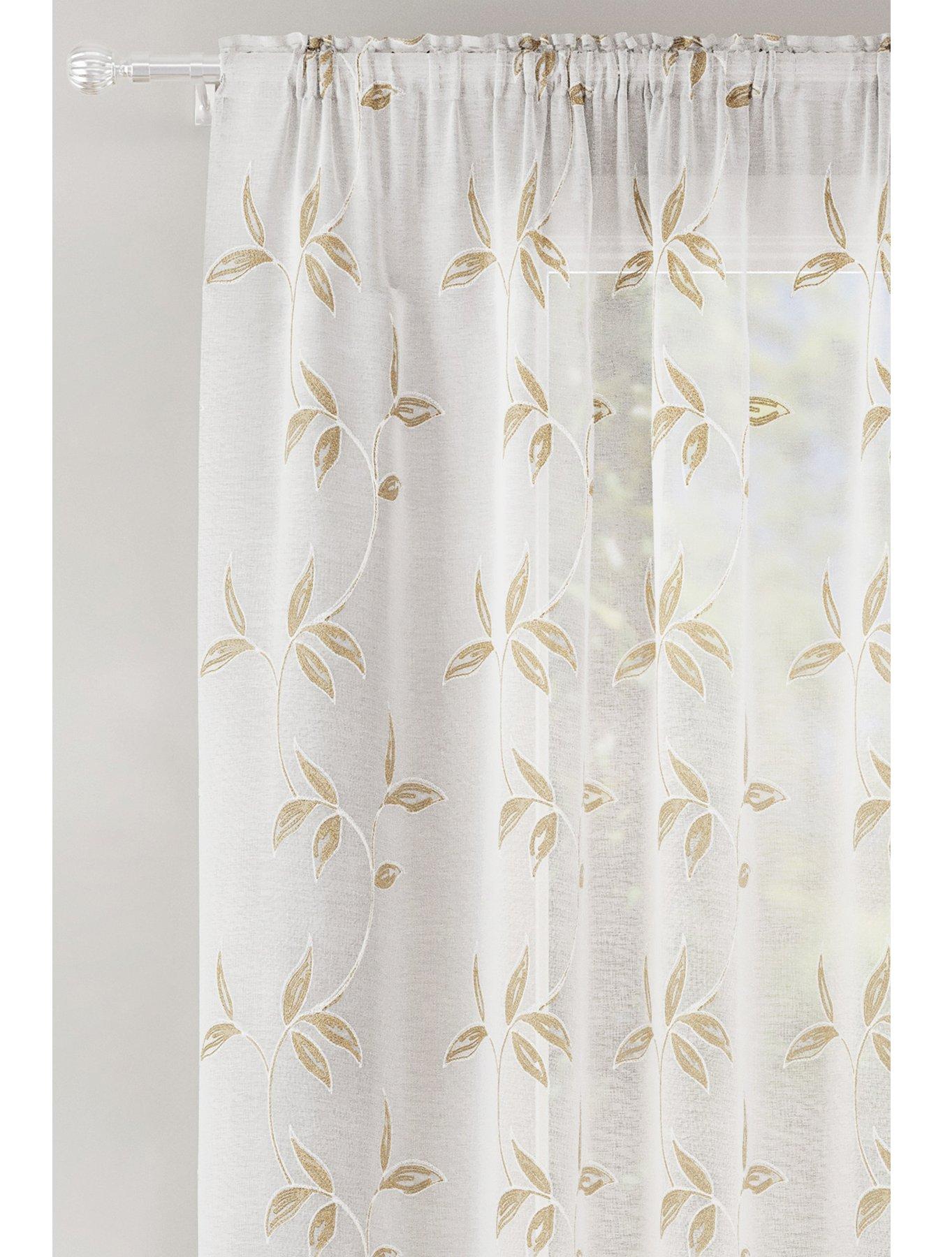 very-home-floral-trail-slot-top-voile-curtainsstillFront