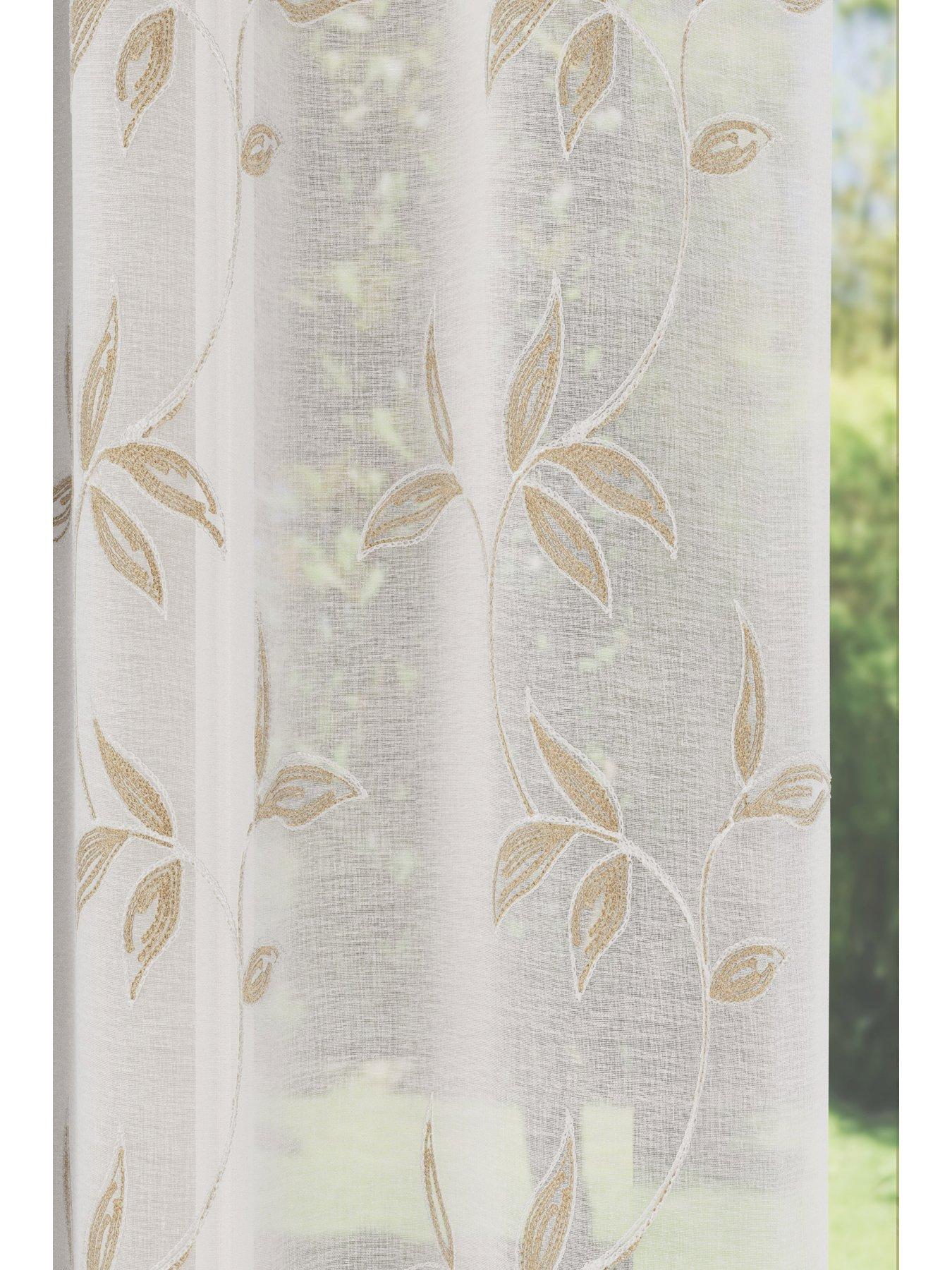 very-home-floral-trail-slot-top-voile-curtainsback