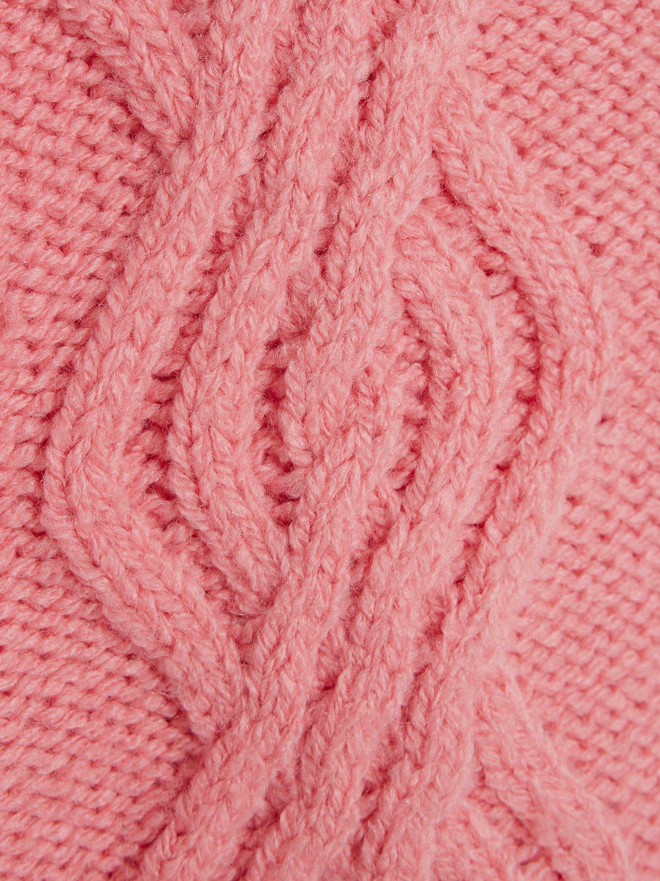 river-island-girls-cable-knit-vest-top-and-t-shirt-pinkdetail