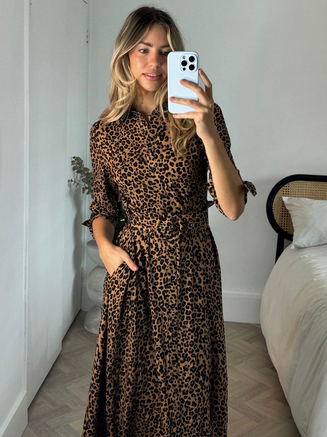 style-cheat-animal-print-shirt-midi-dress-multioutfit