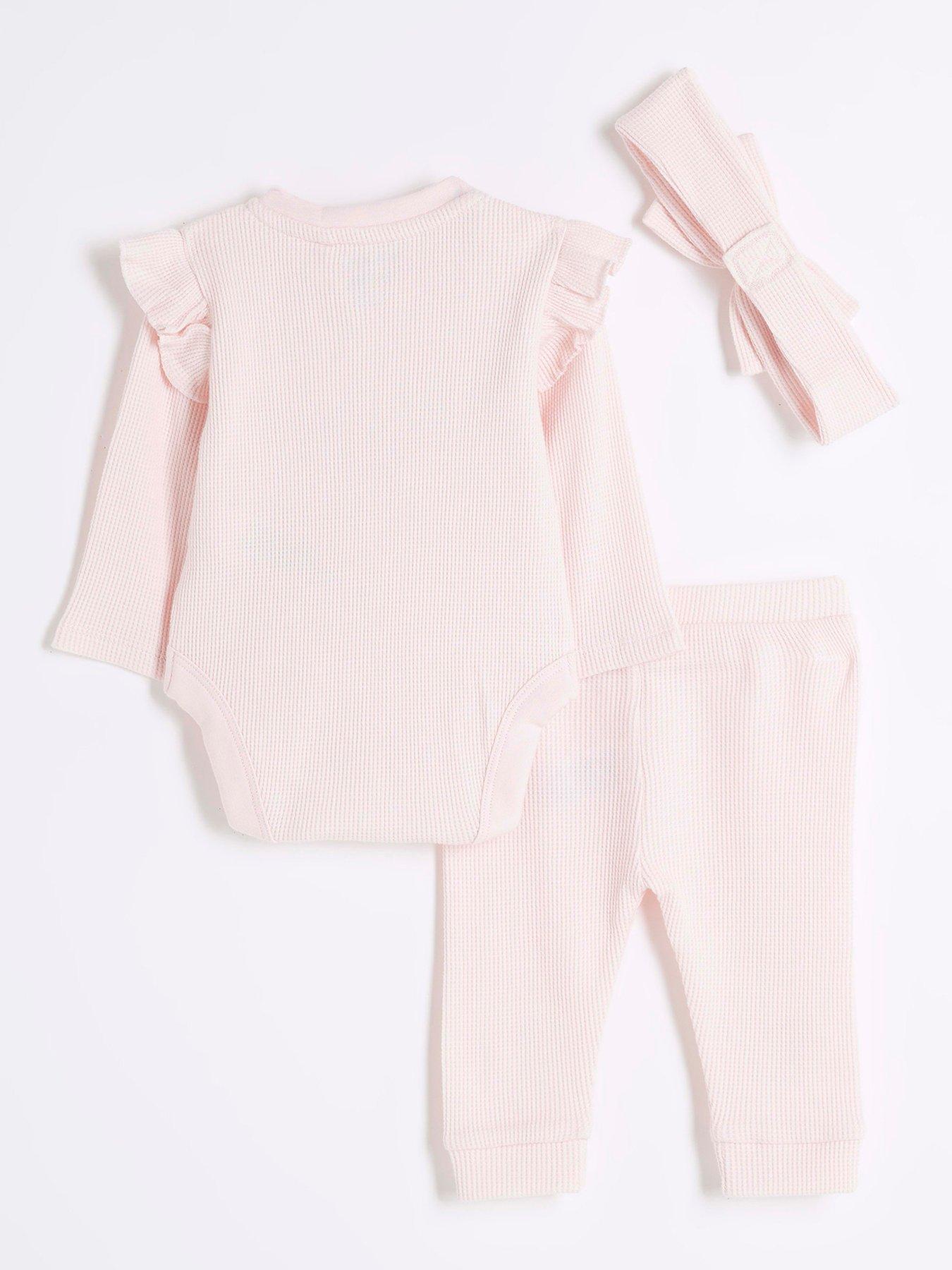 Image 2 of 4 of River Island Baby Frill Set - Pink