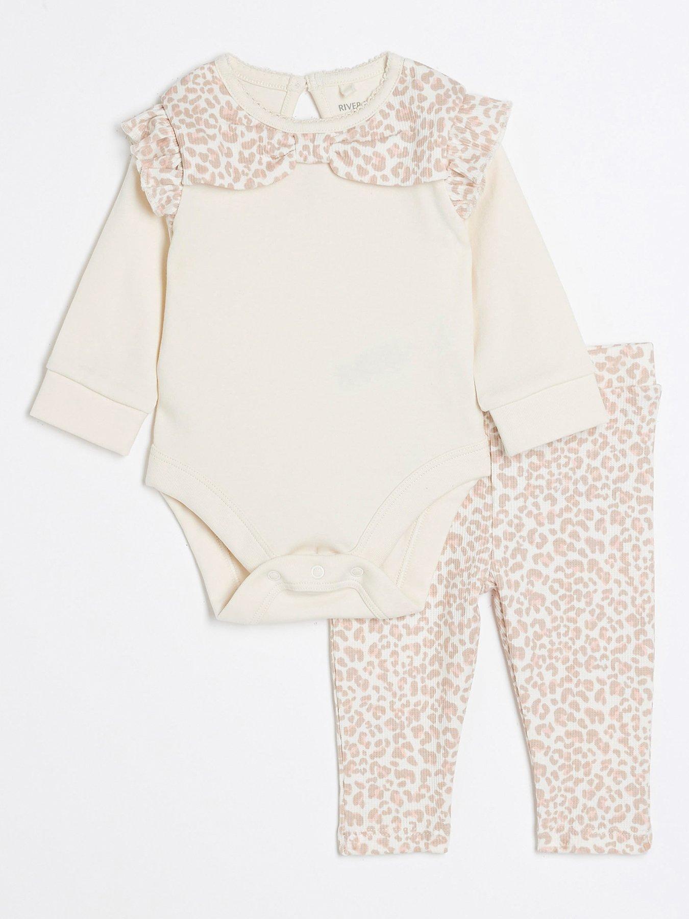 river-island-baby-baby-girls-leopard-bow-babygrow-set-cream