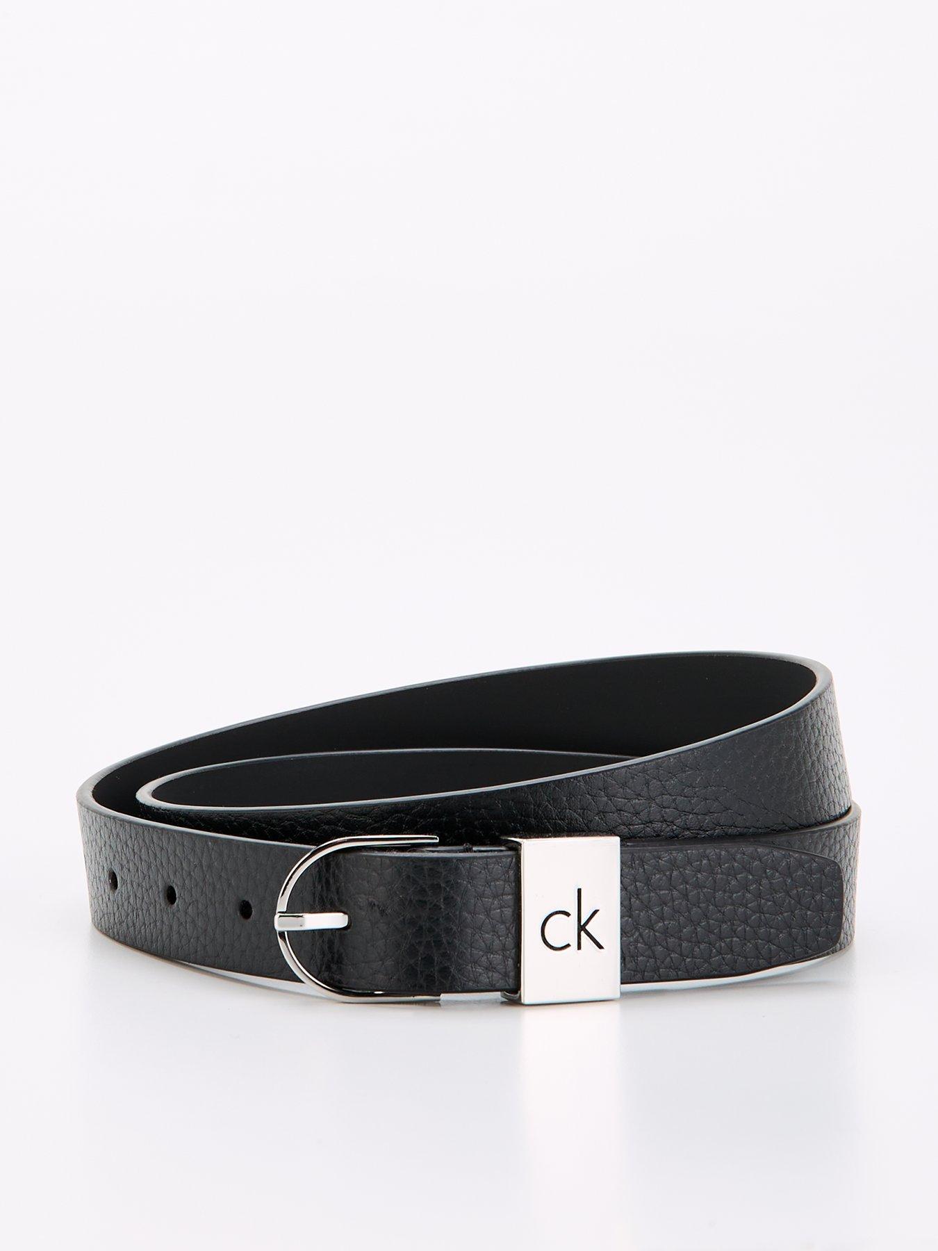 calvin-klein-logo-lopp-round-buckle-belt-black