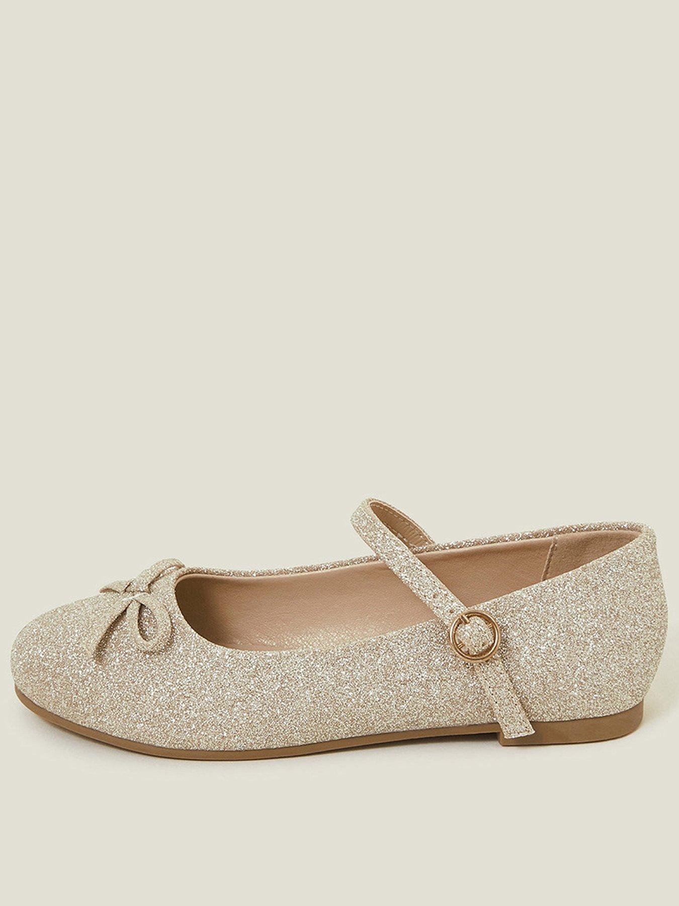 Childrens gold glitter shoes deals