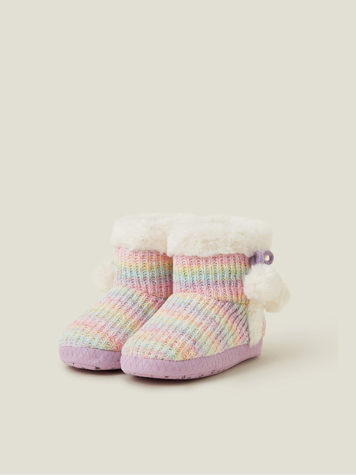 accessorize-girls-chenille-slipper-boots-multistillFront