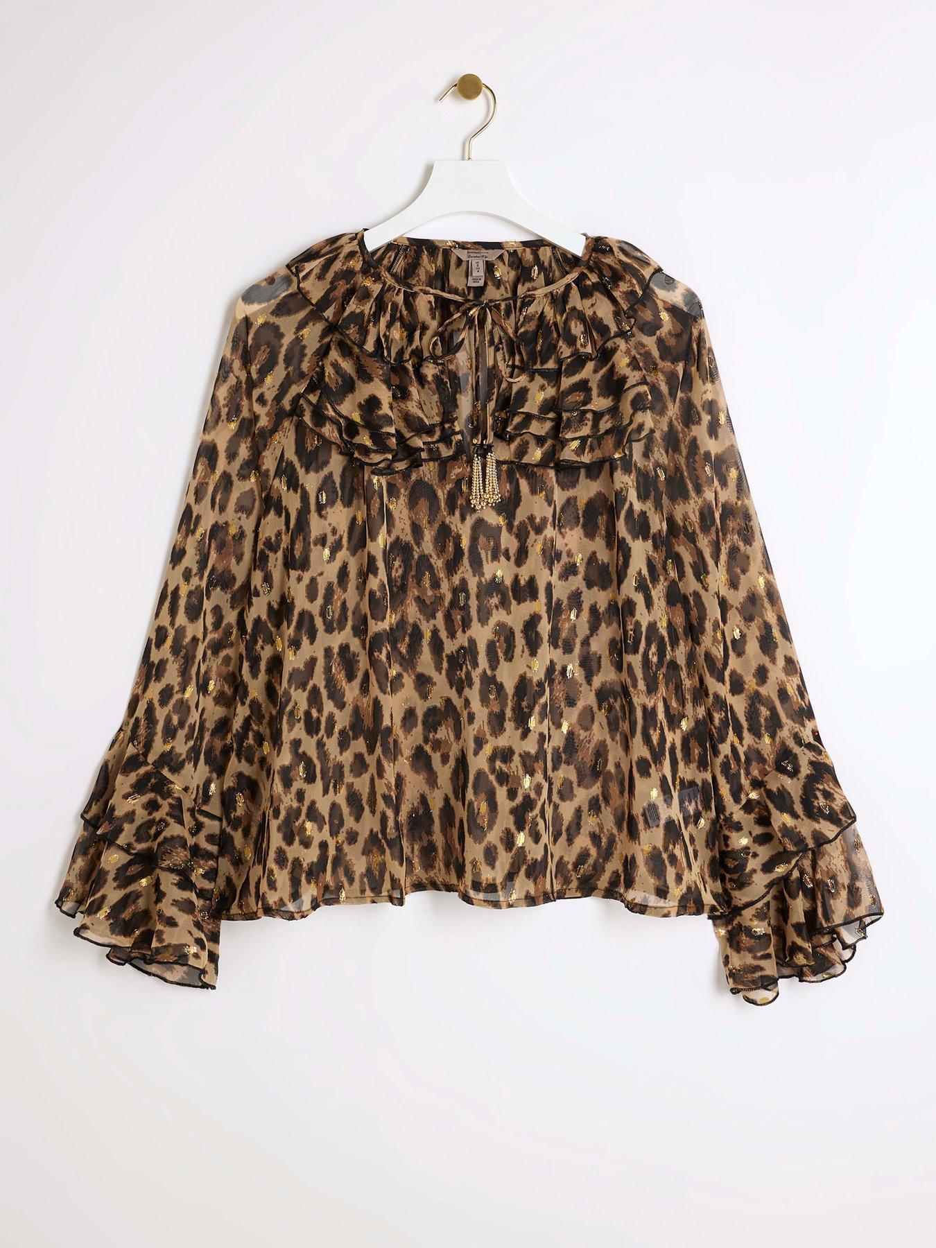 river-island-animal-print-ruffle-blouse-beigedetail