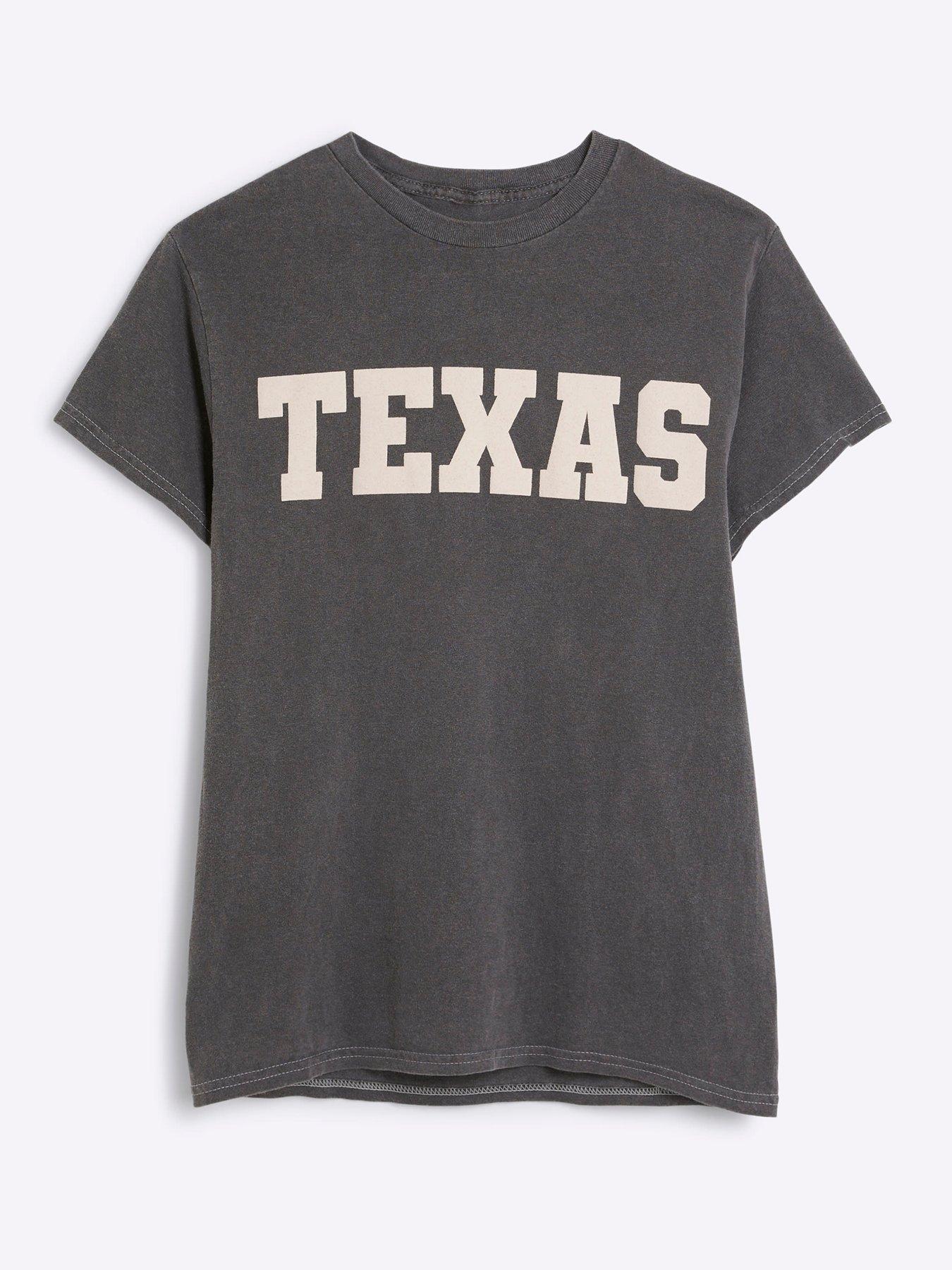 Image 5 of 6 of River Island Texas Print T-Shirt - Dark Grey