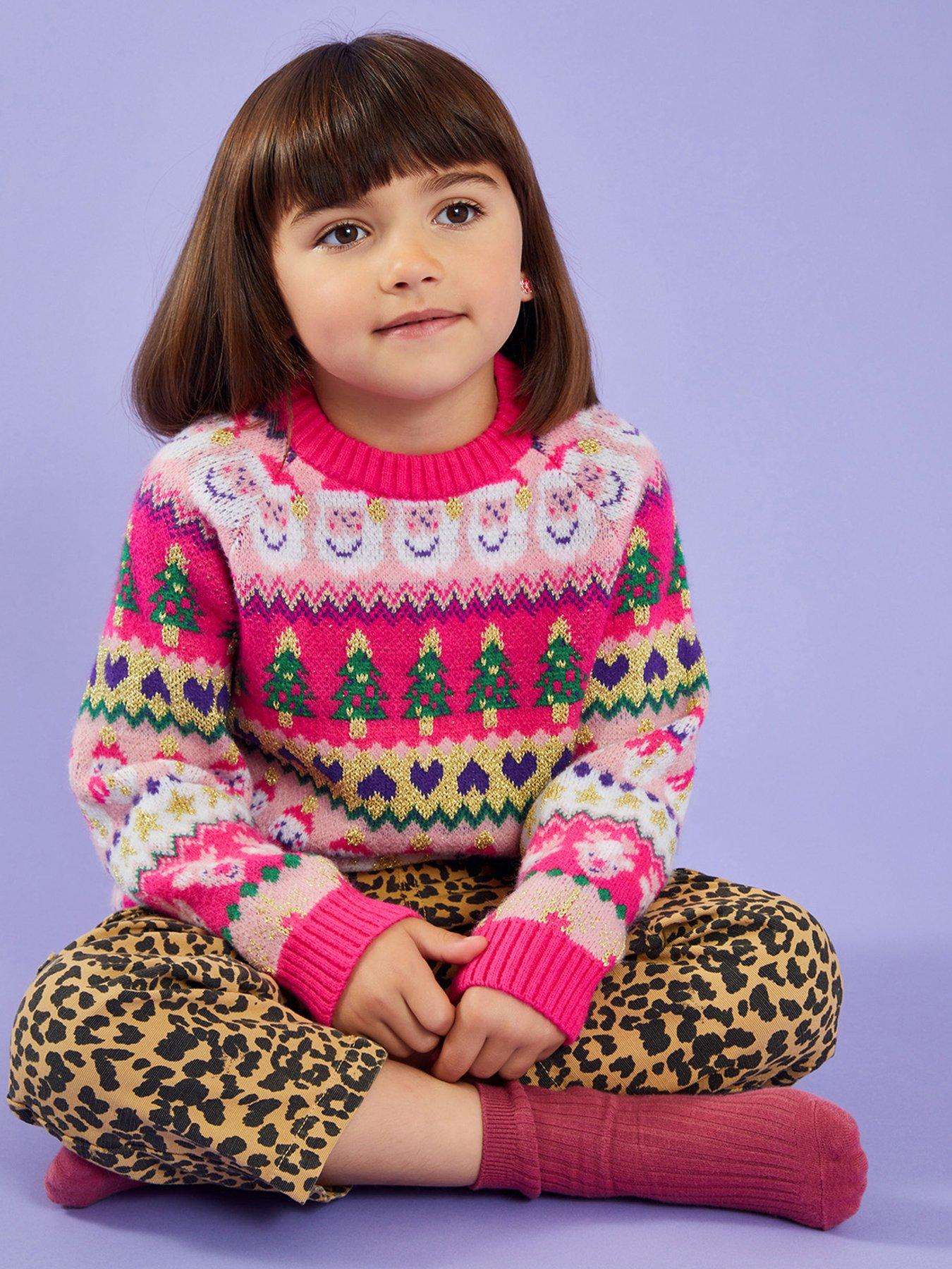 accessorize-girls-christmas-fairisle-jumper-pinkfront