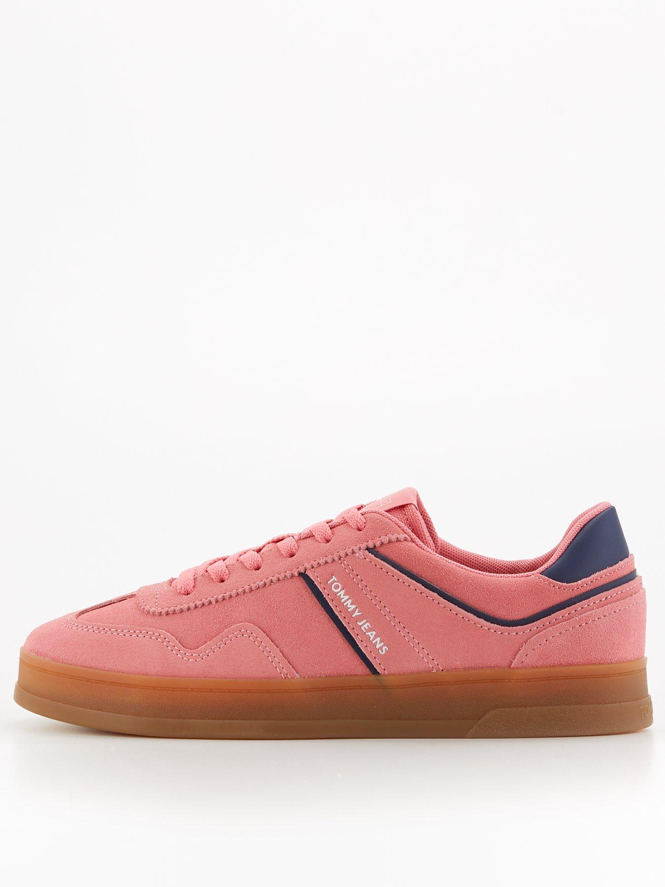 Image of Tommy Jeans Greenwich Suede Trainer - Preppy Pink