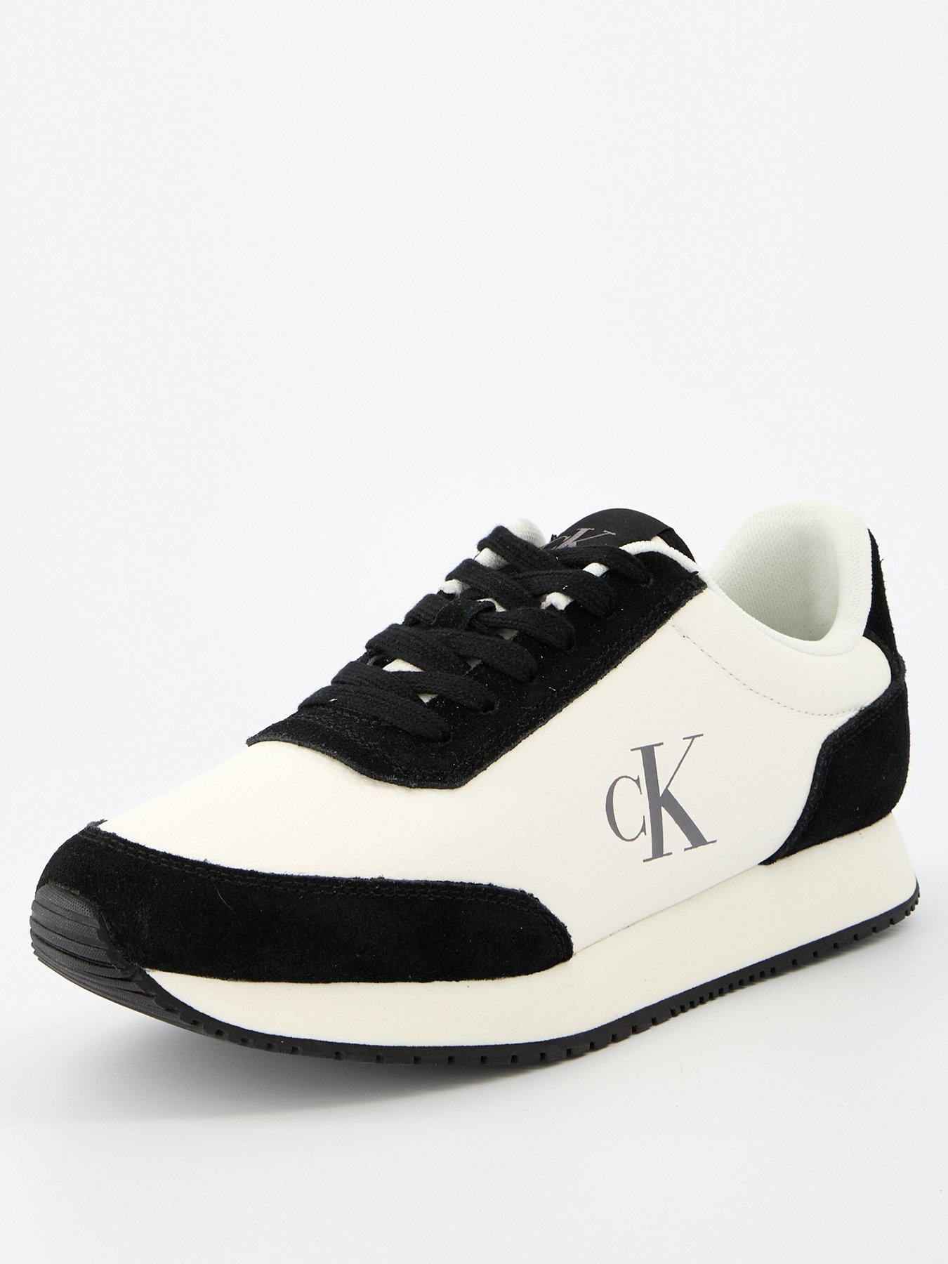 calvin-klein-jeans-lace-up-runner-trainer-blackstillFront