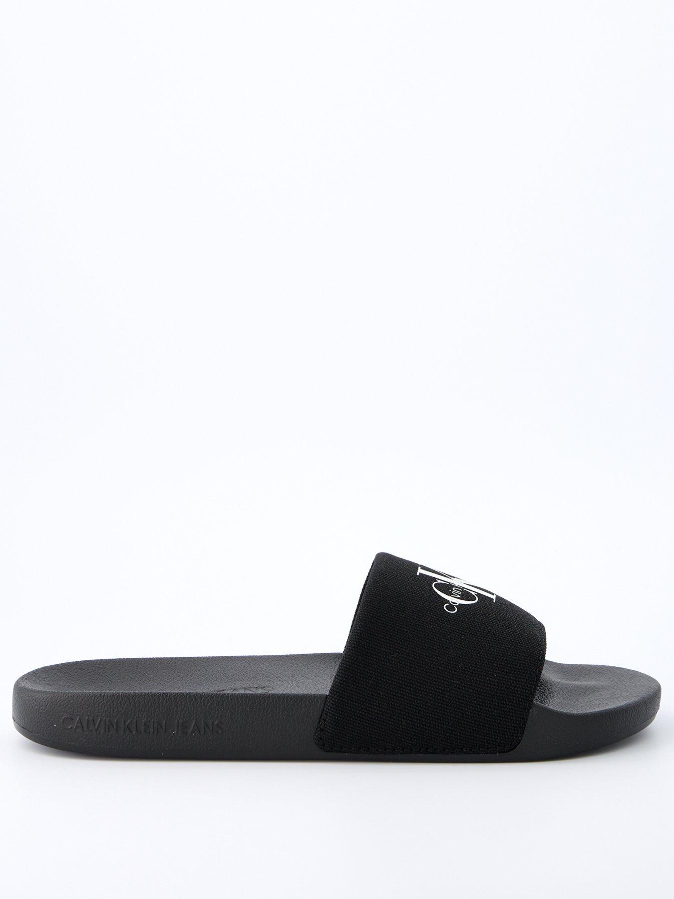 calvin-klein-monogram-sliders-blackstillFront