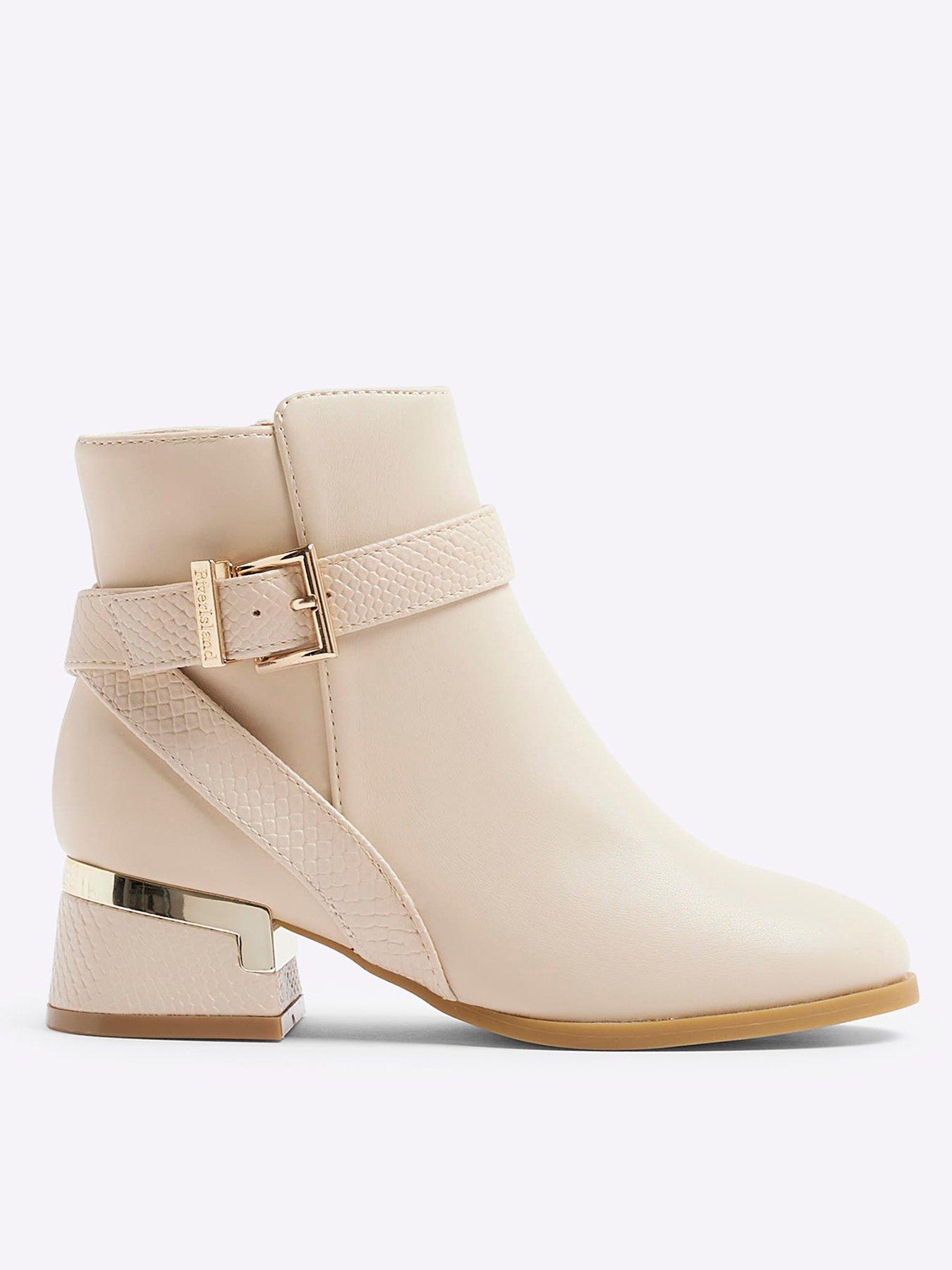 river-island-girls-heeled-ankle-boot-cream