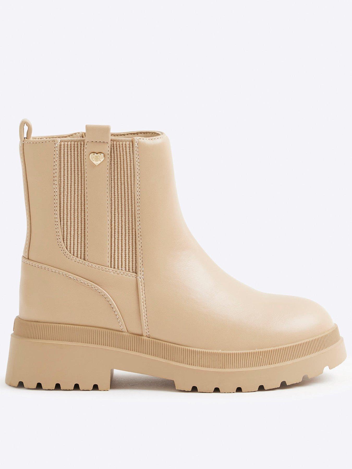 river-island-girls-faux-leather-stud-chelsea-boot-beige