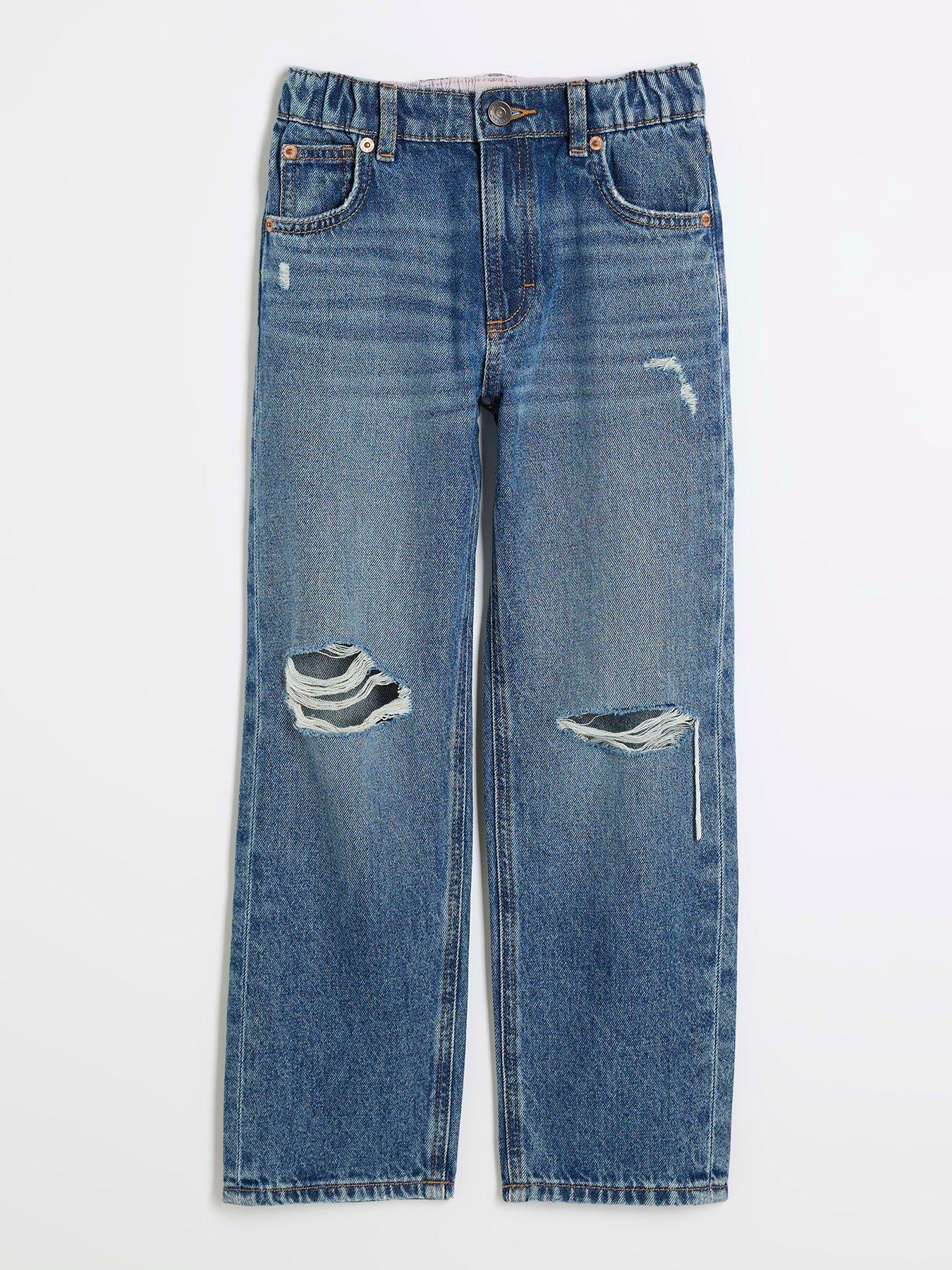 river-island-girls-ripped-straight-jeans-blue