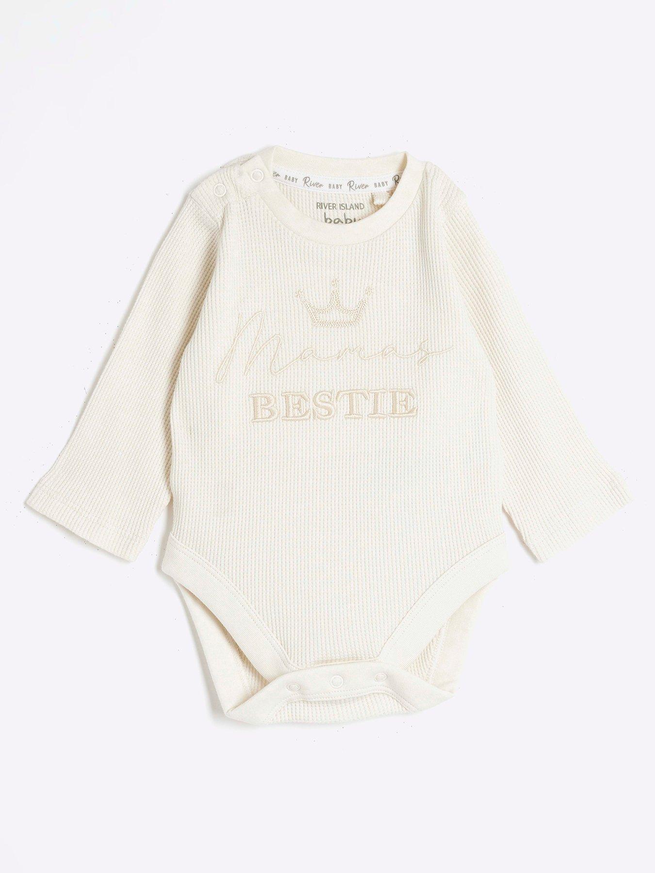 river-island-baby-baby-waffle-babygrow-set-cream