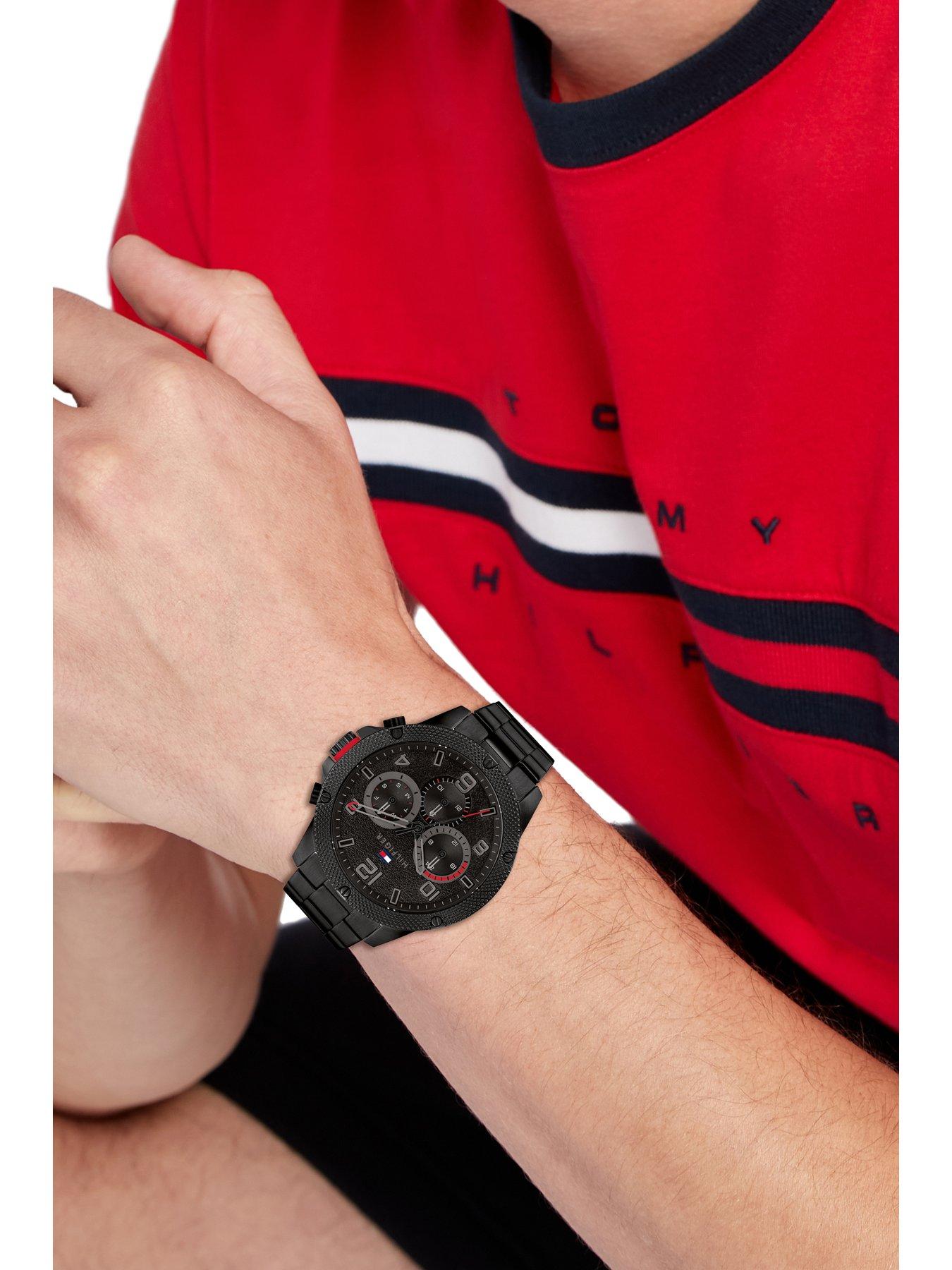 tommy-hilfiger-blaze-mens-black-watchoutfit