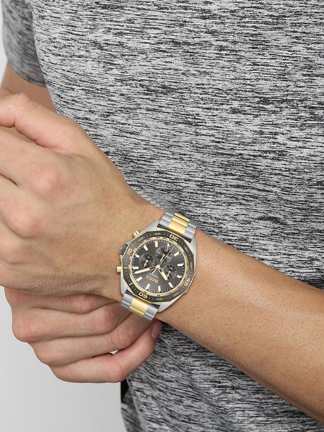 boss-energy-mens-two-tone-watchoutfit