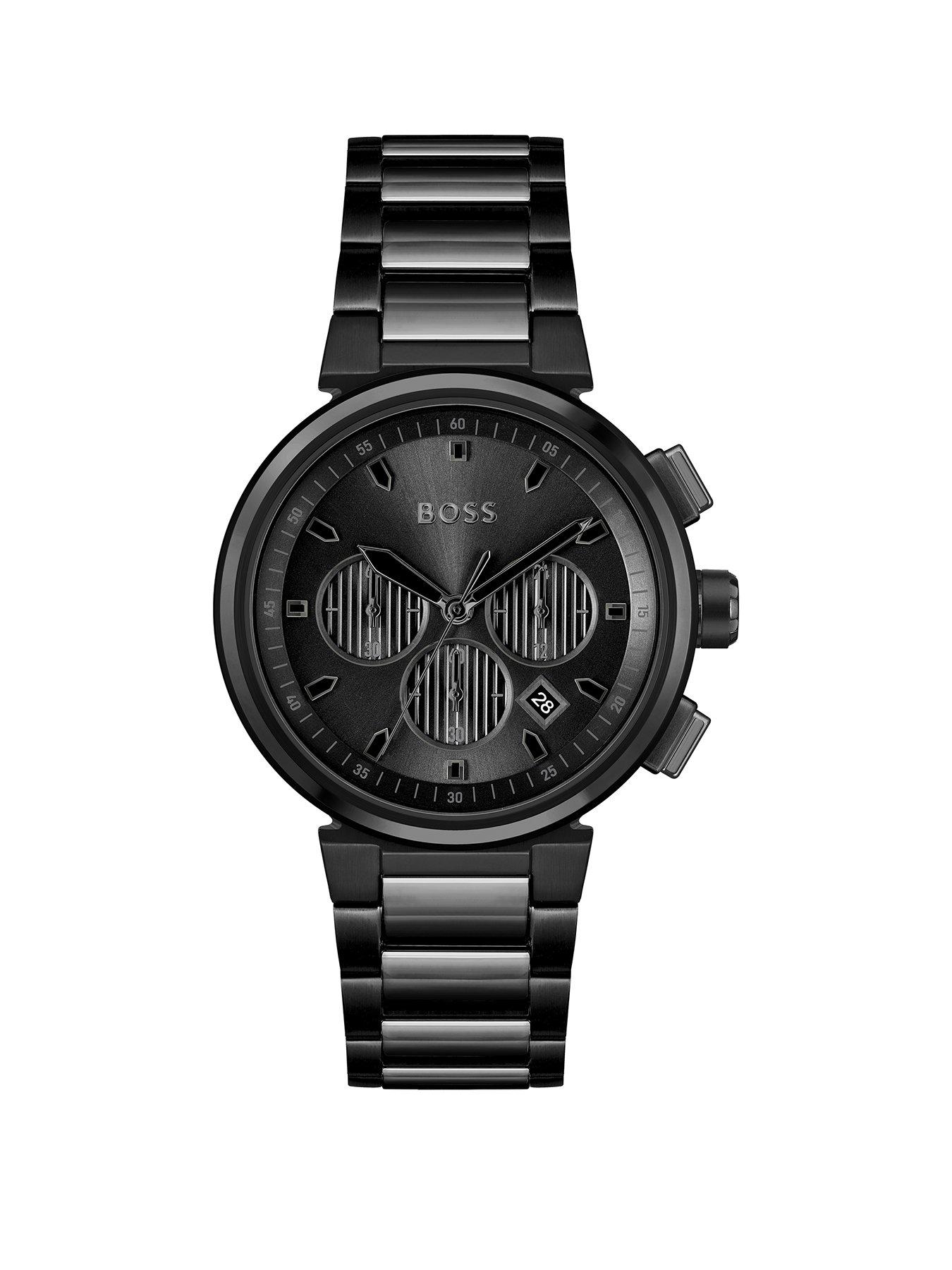 boss-one-black-ip-bracelet-mens-watch