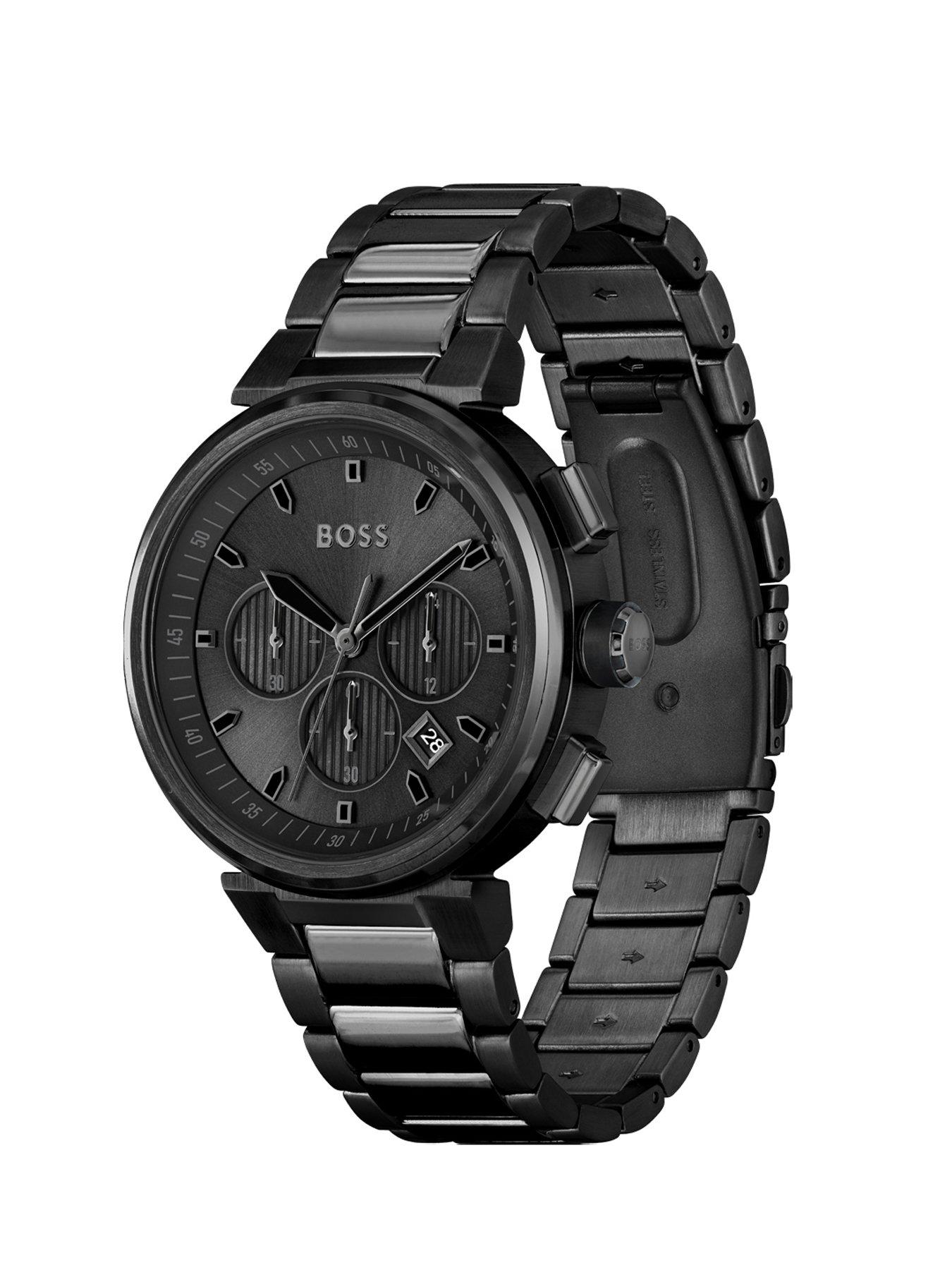 boss-one-black-ip-bracelet-mens-watchback