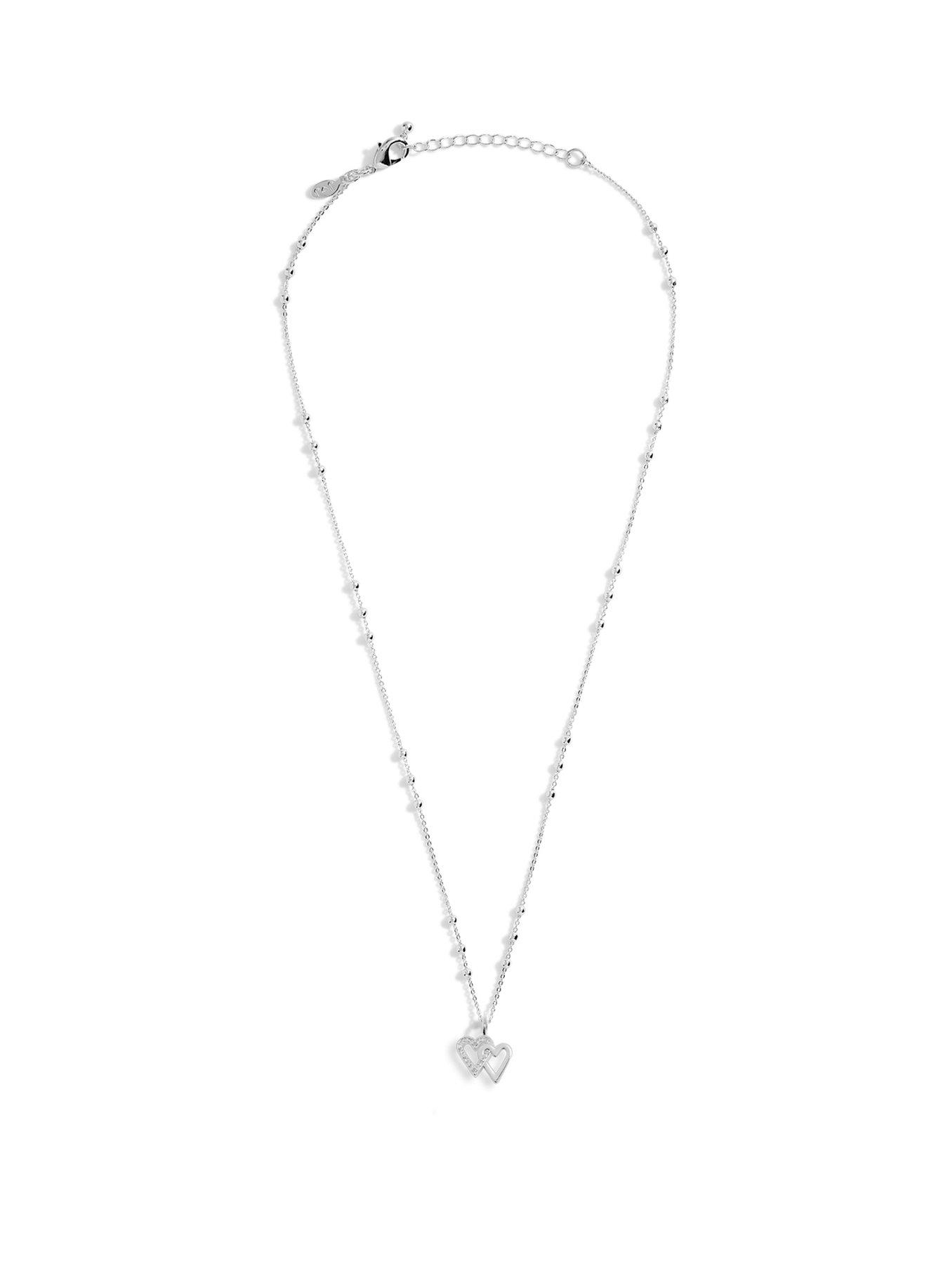 Joma Jewellery A Little Happy Birthday Friend Necklace In Silver Plating